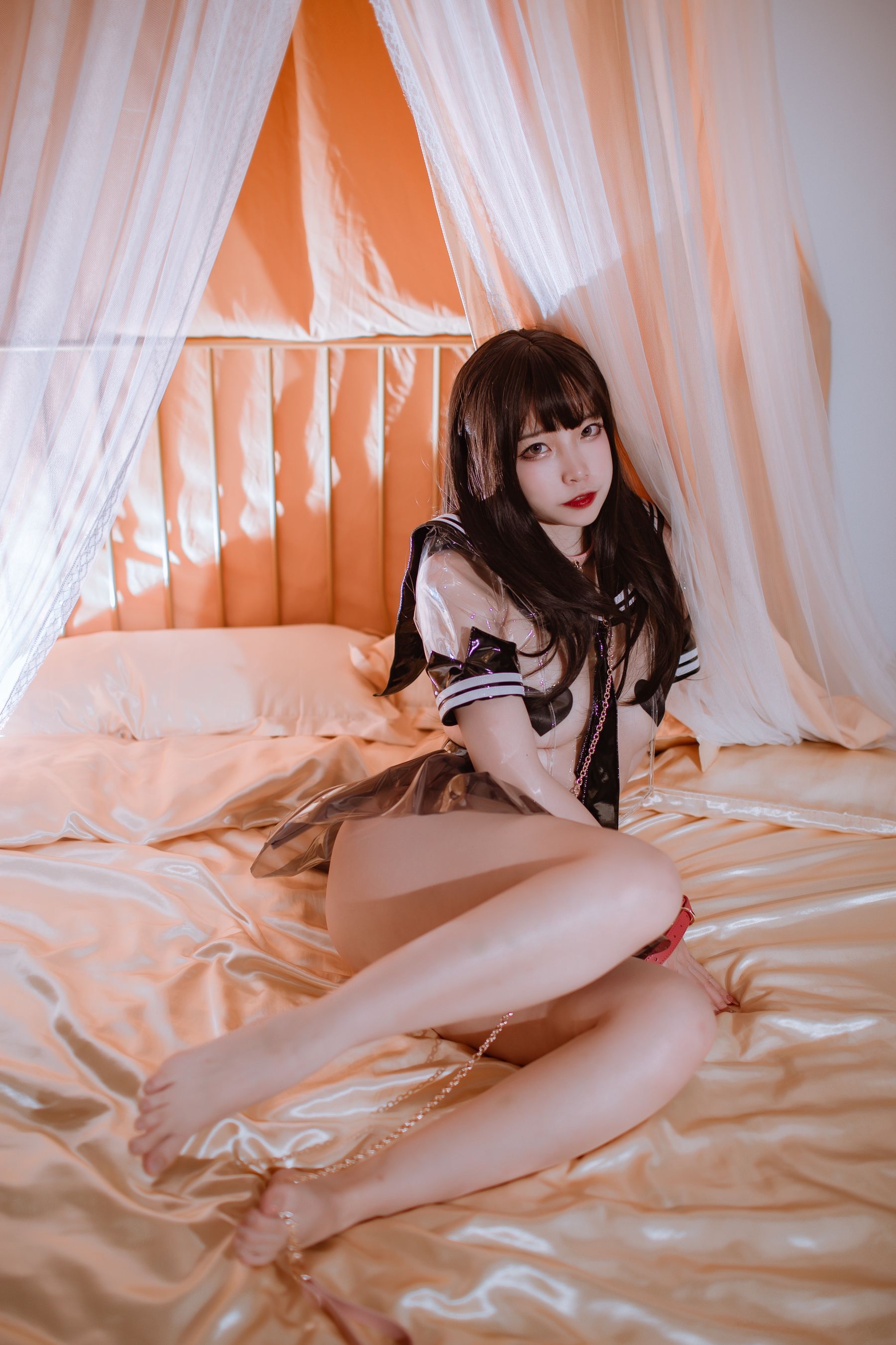 [福利COS] 人气Coser二佐Nisa - 透明JK