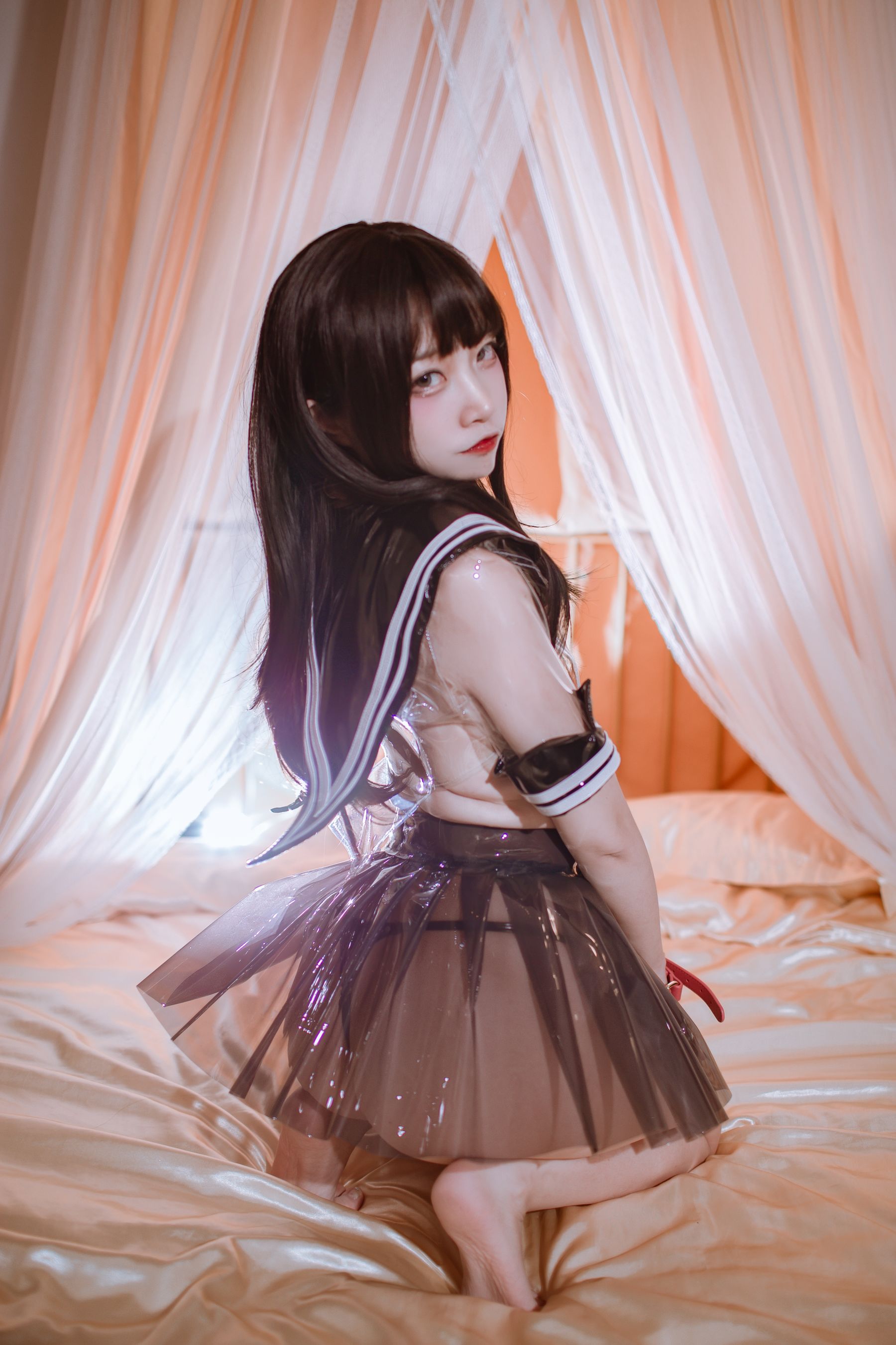 [福利COS] 人气Coser二佐Nisa - 透明JK