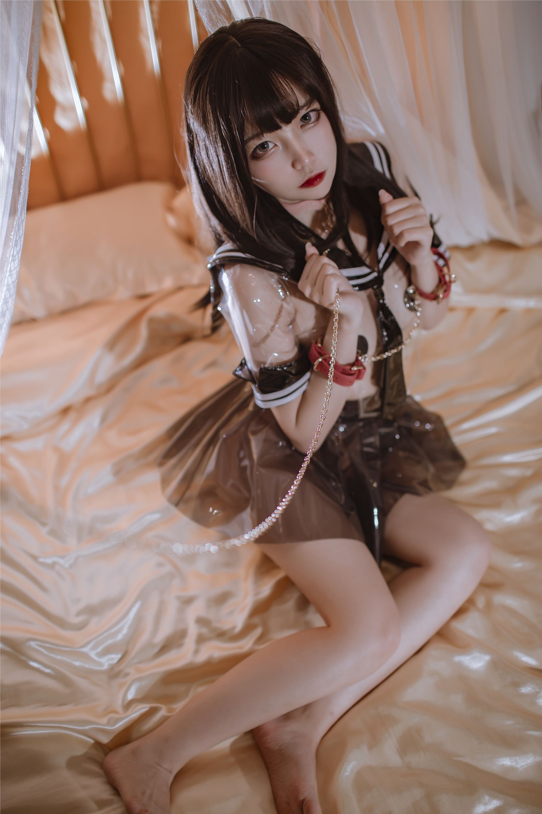 [福利COS] 人气Coser二佐Nisa - 透明JK