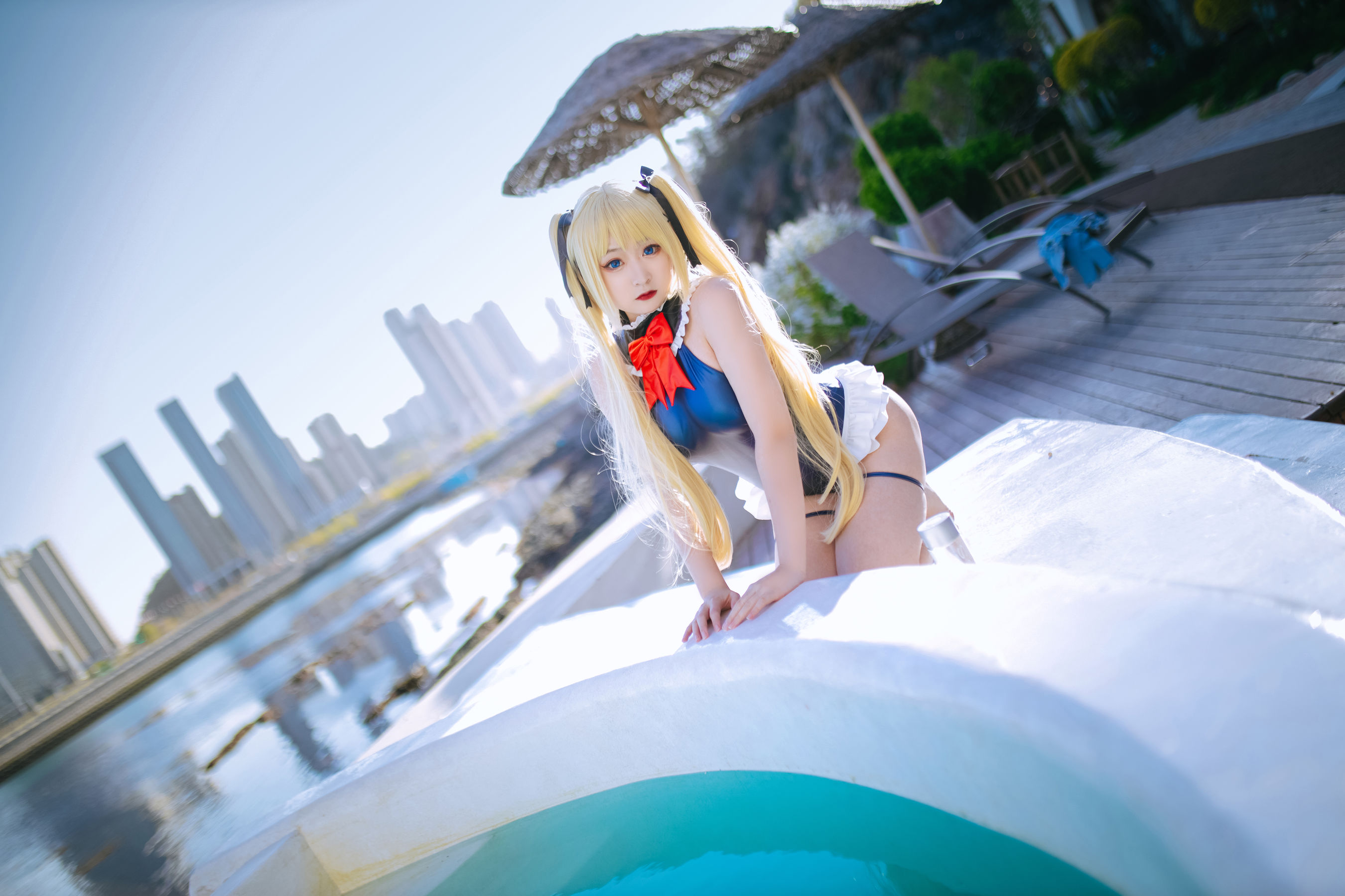[福利COS] 动漫博主恩田直幸 - 玛丽萝丝泳衣
