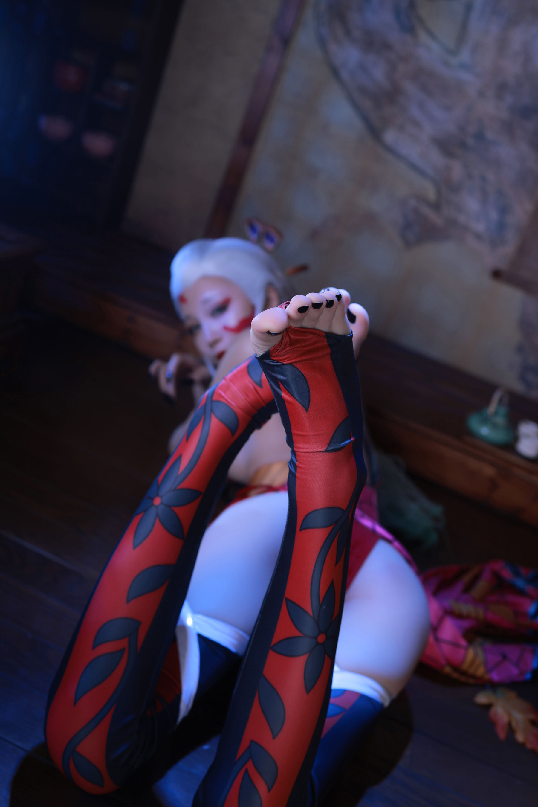 [福利COS] 动漫博主水淼aqua - 鬼灭之刃 上弦陆堕姬