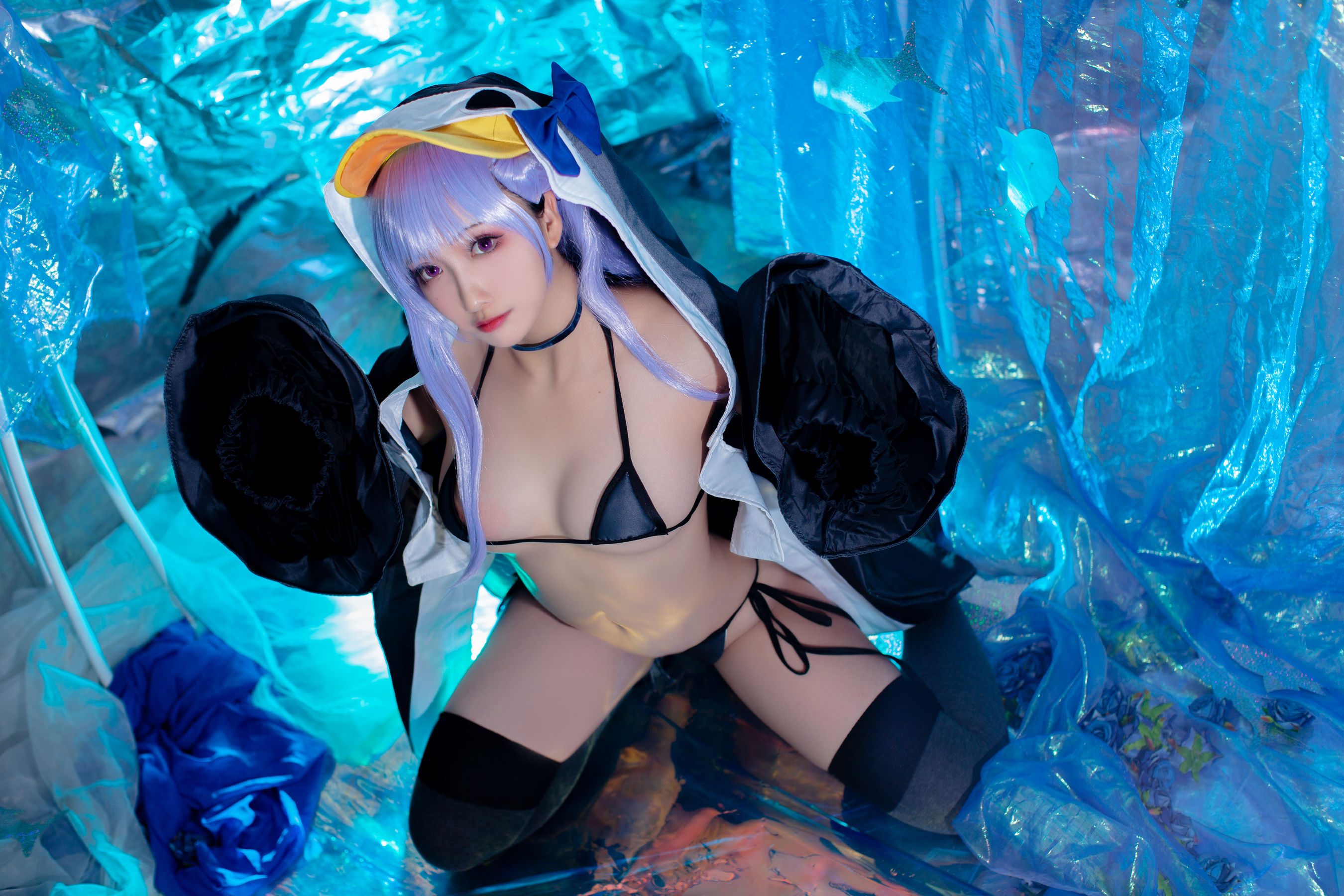 [福利COS] 动漫博主洛璃LoLiSAMA - 水着莉莉丝