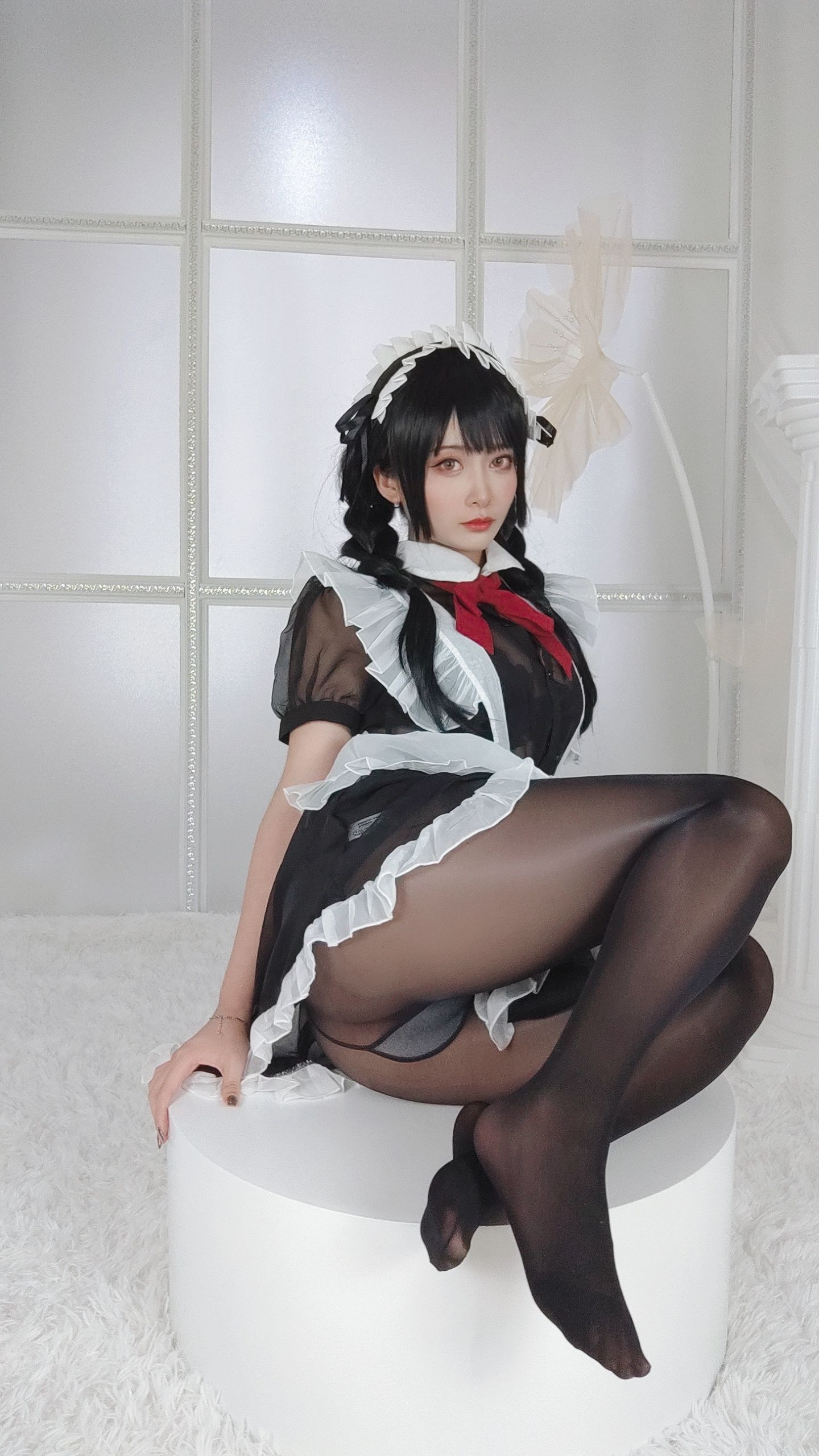 [福利COS] 动漫博主洛璃LoLiSAMA - 黑丝女仆