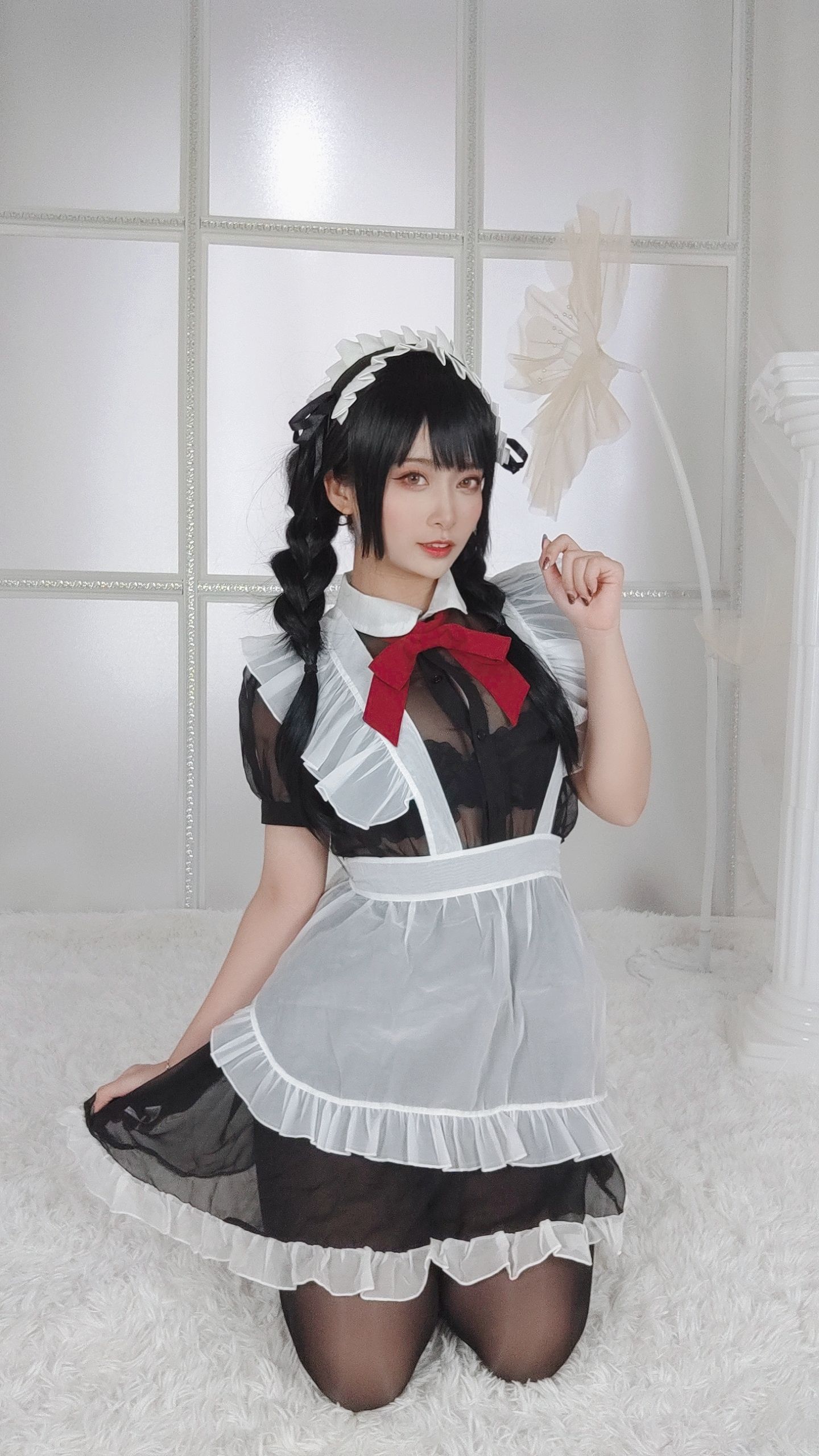 [福利COS] 动漫博主洛璃LoLiSAMA - 黑丝女仆
