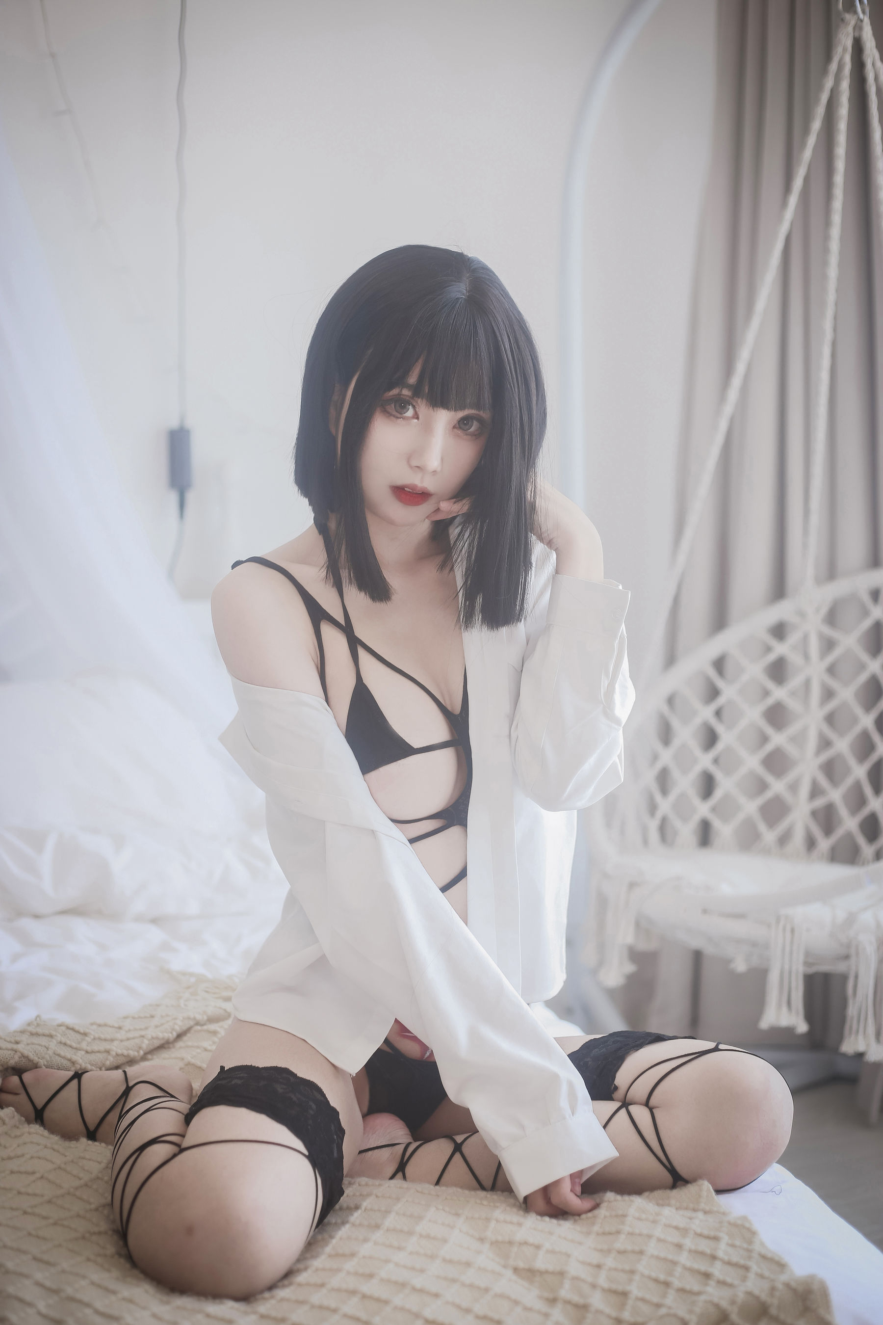 [福利COS] 动漫博主清颜真德秀 - 黑色