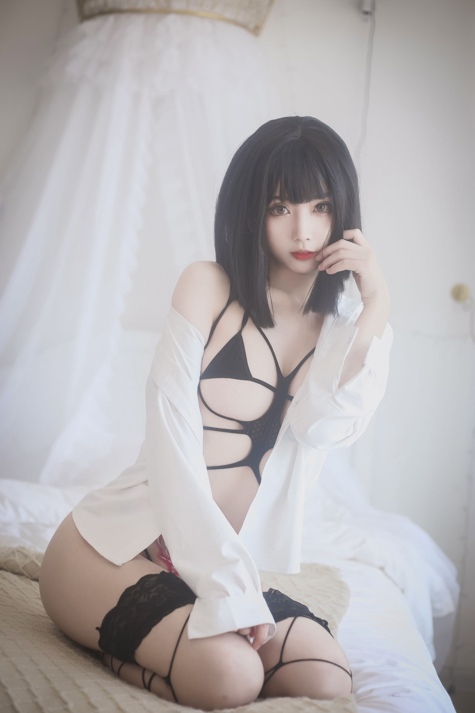 [福利COS] 动漫博主清颜真德秀 - 黑色