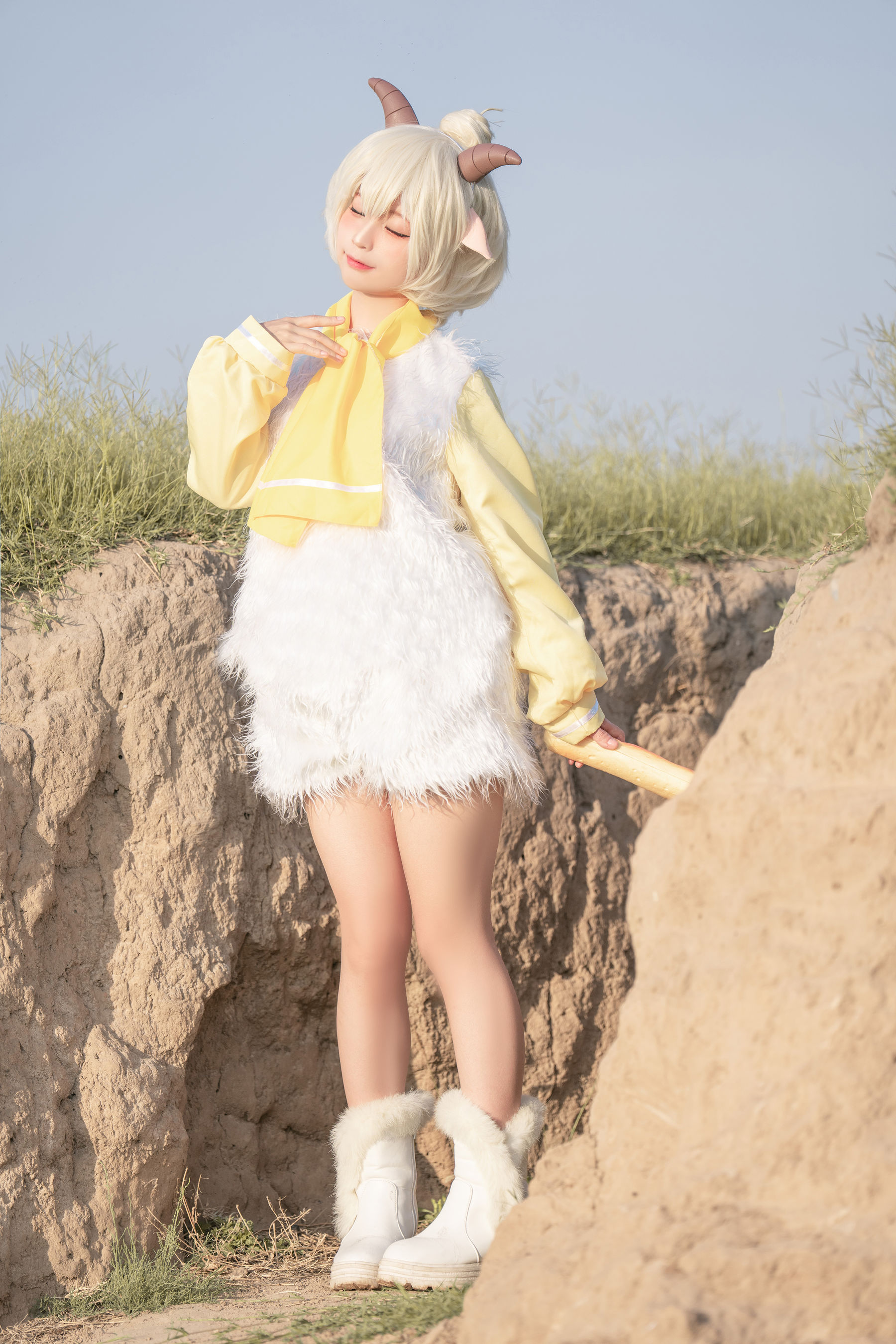 [福利COS] 动漫博主蠢沫沫 - 懒羊羊