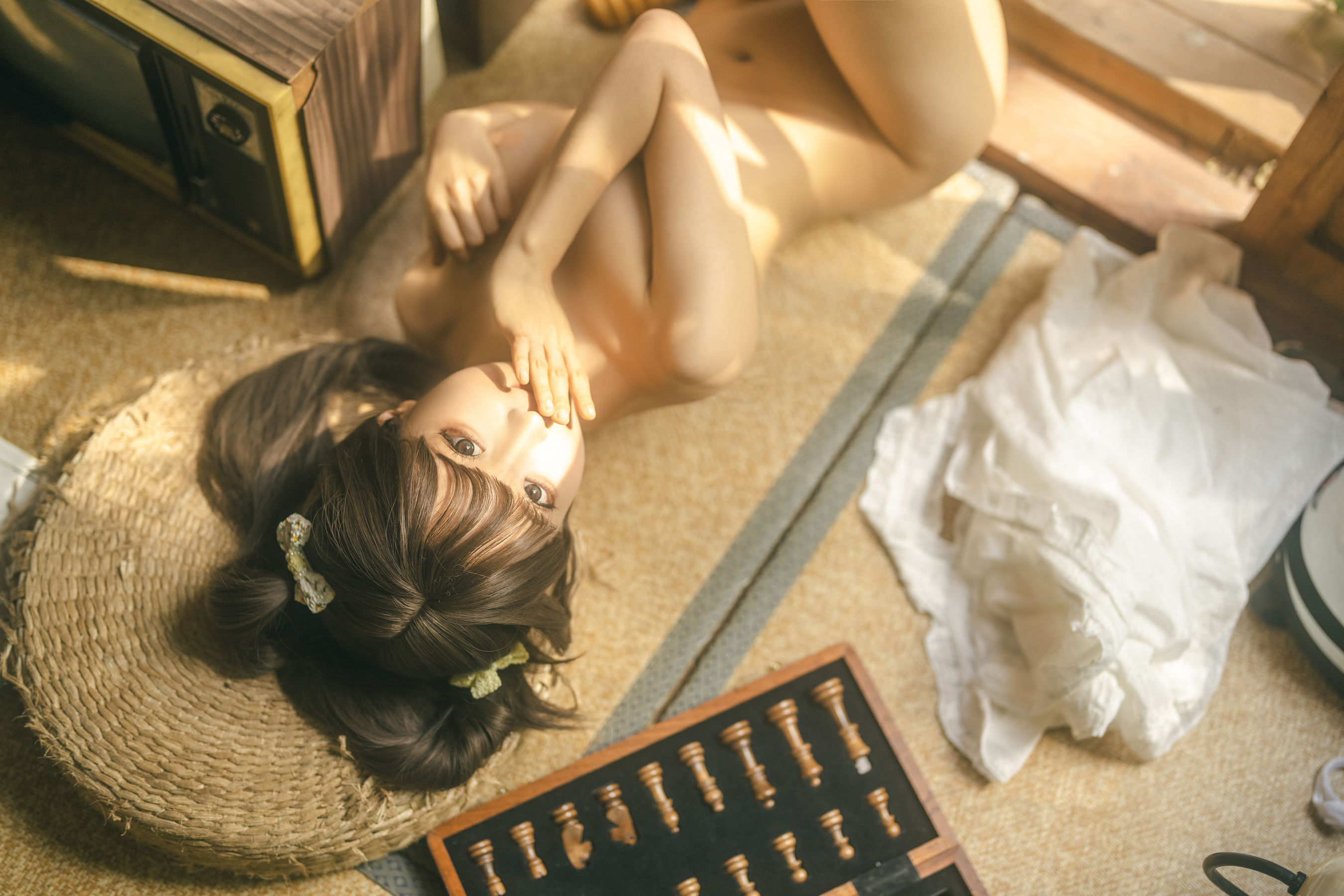 [福利COS] 动漫博主蠢沫沫 - 白吊带