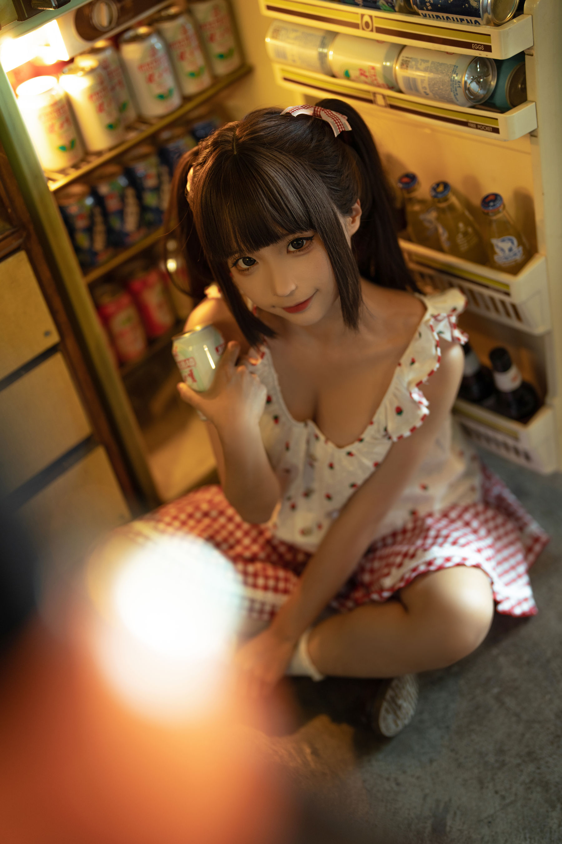 [福利COS] 动漫博主蠢沫沫 - 红格子