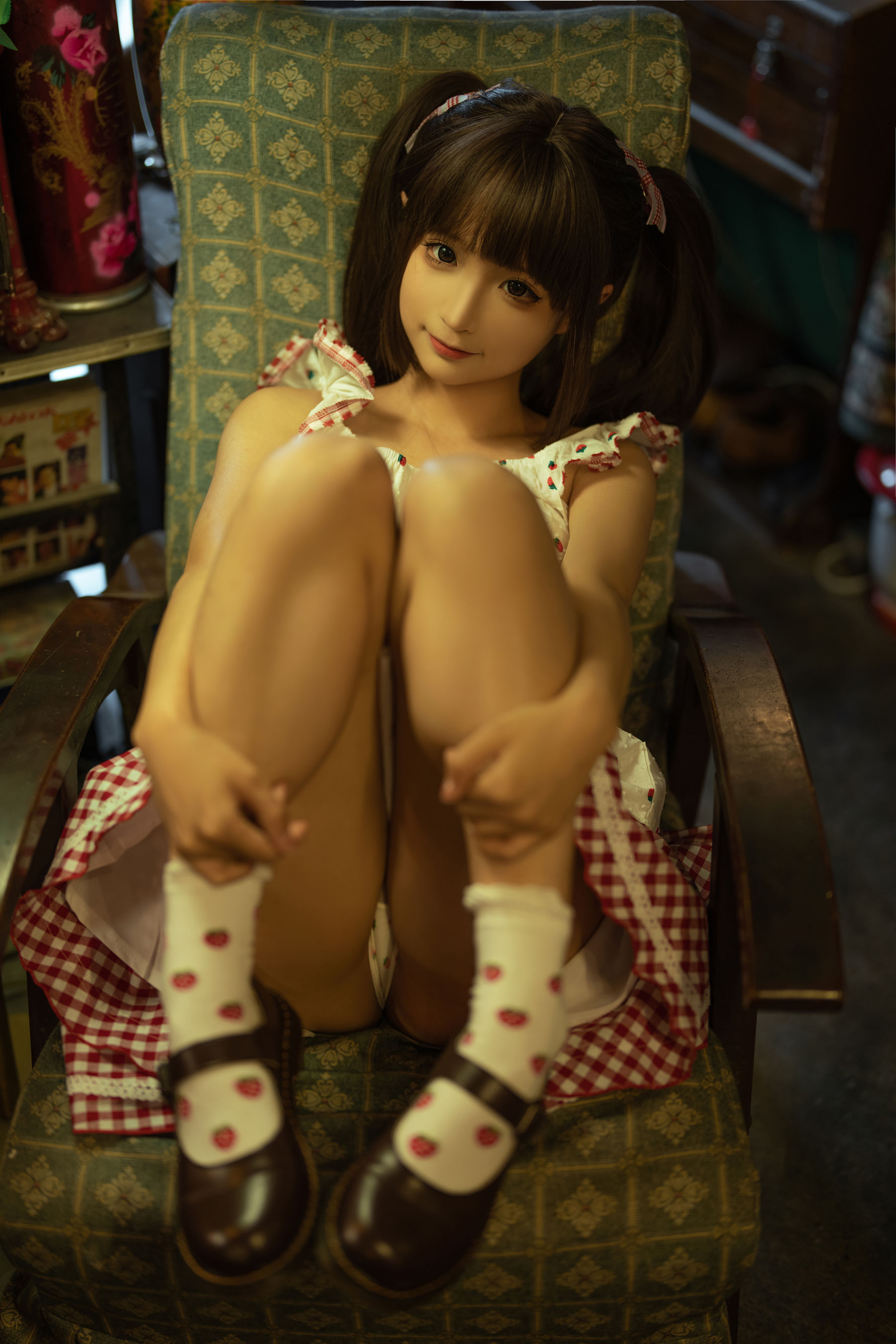 [福利COS] 动漫博主蠢沫沫 - 红格子