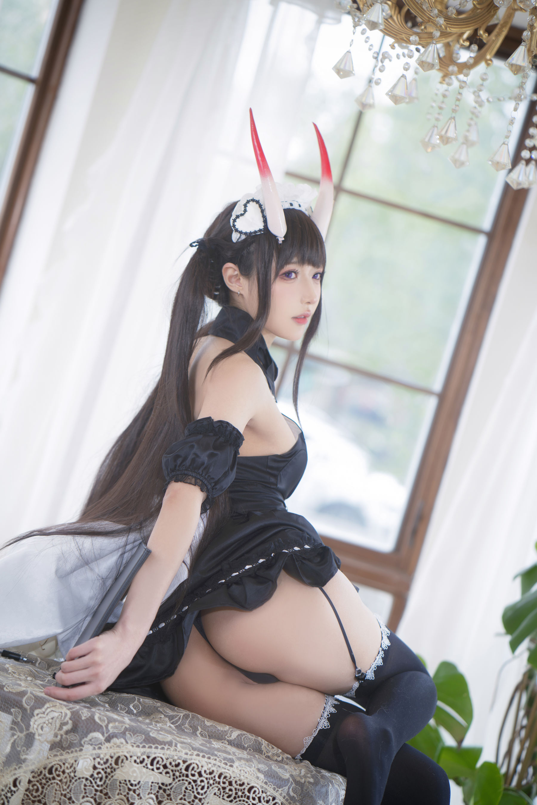 [福利COS] 动漫博主阿包也是兔娘 - 能代女仆