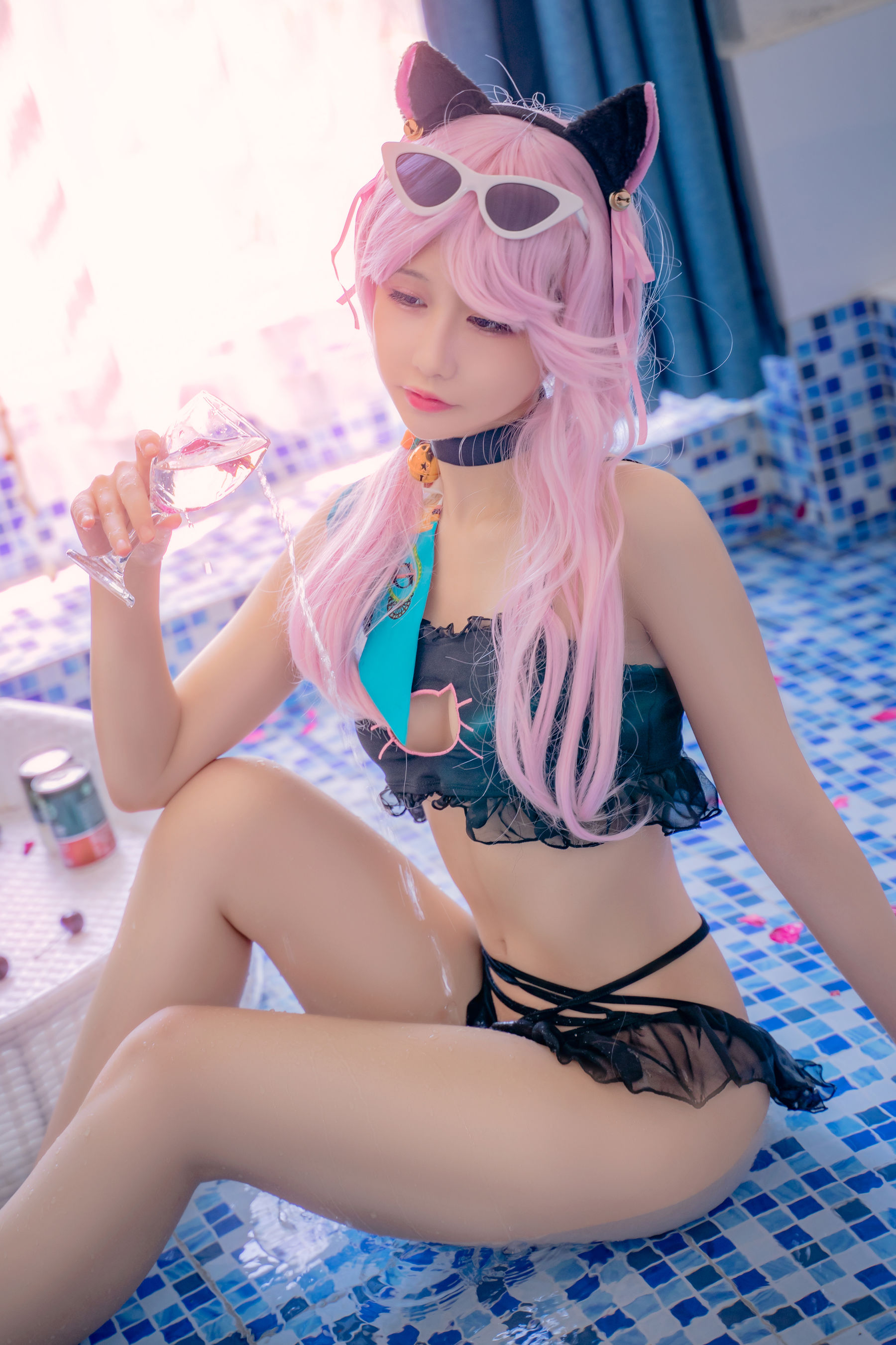 [福利COS] 可可老师 - 夏日双子
