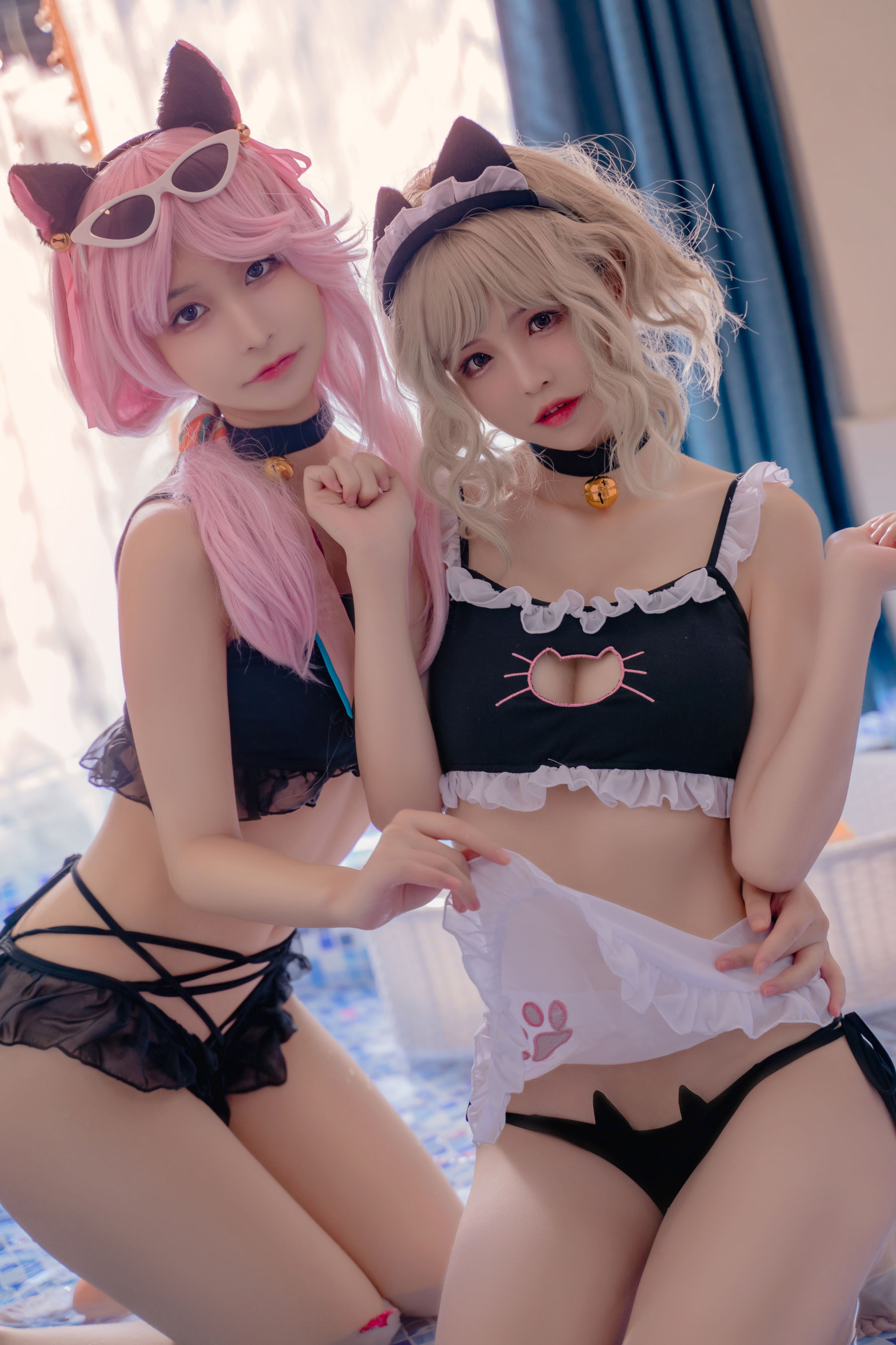 [福利COS] 可可老师 - 夏日双子