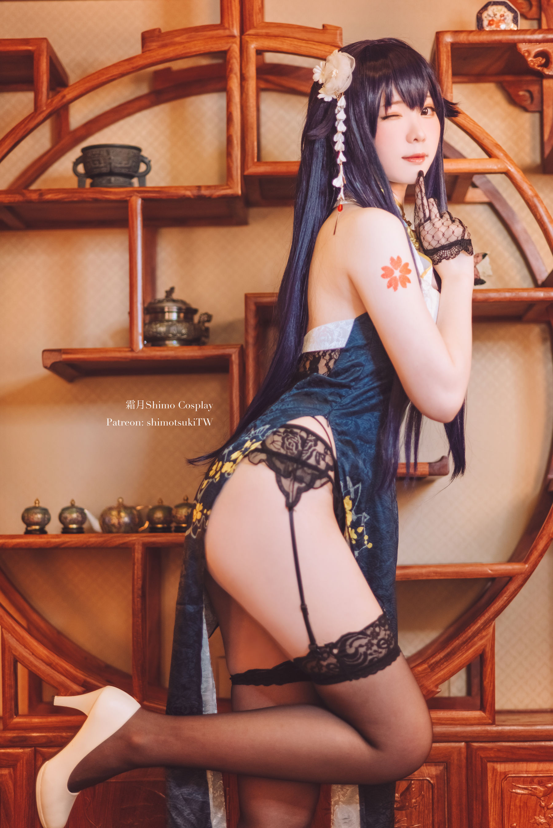 [福利COS] 微博妹纸霜月shimo - 碧蓝航线 吾妻旗袍