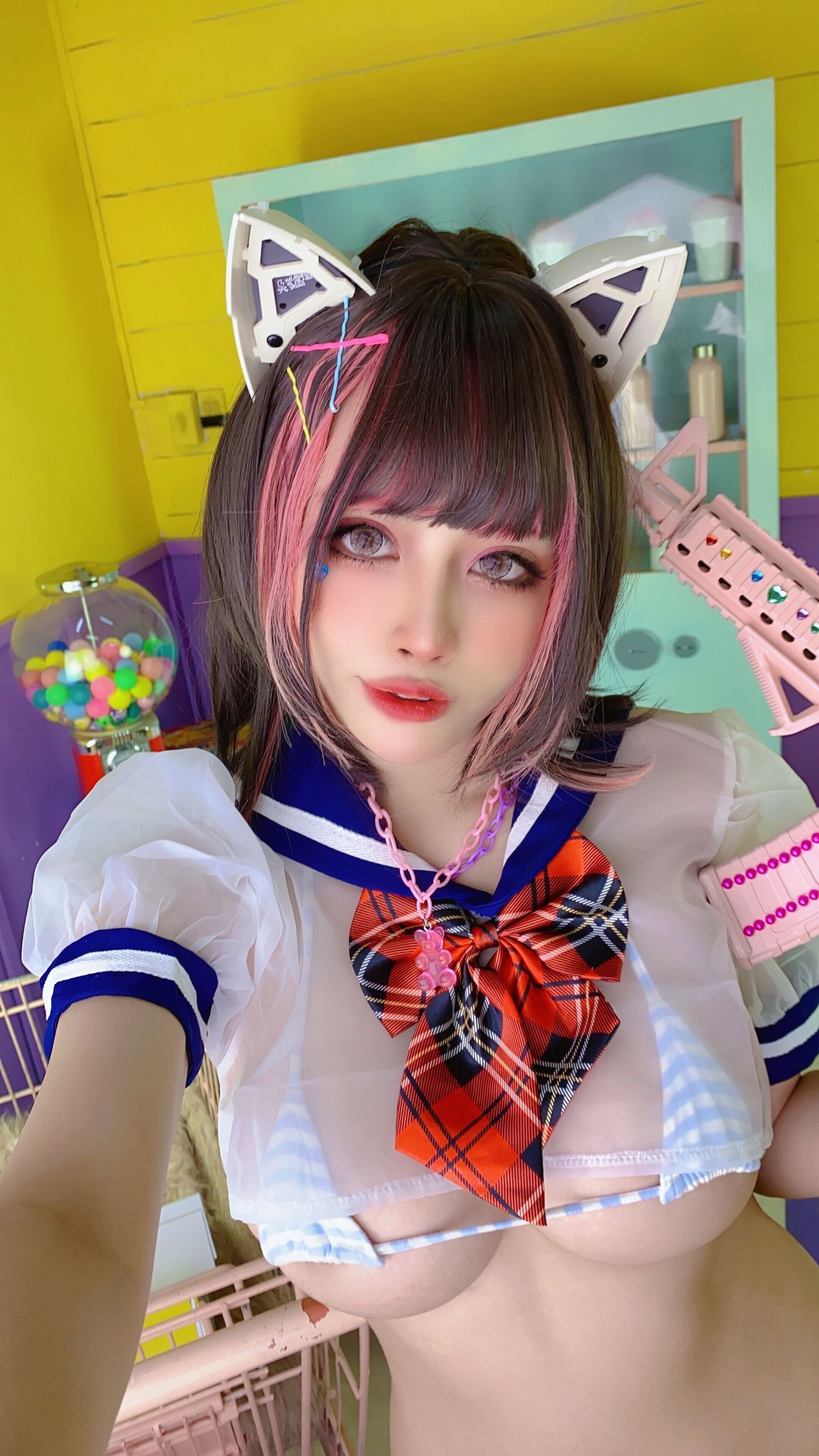 [福利COS] 日本性感萝莉Byoru - JK Neko