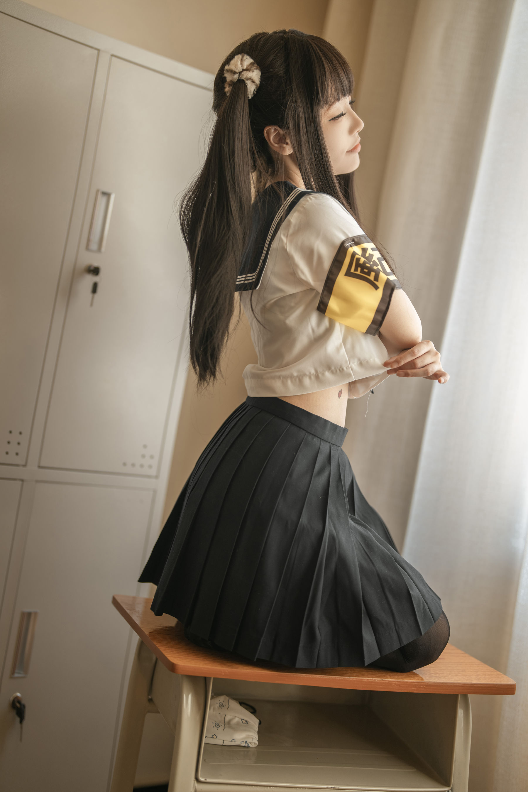 [福利COS] 桃良阿宅 - 教室jk
