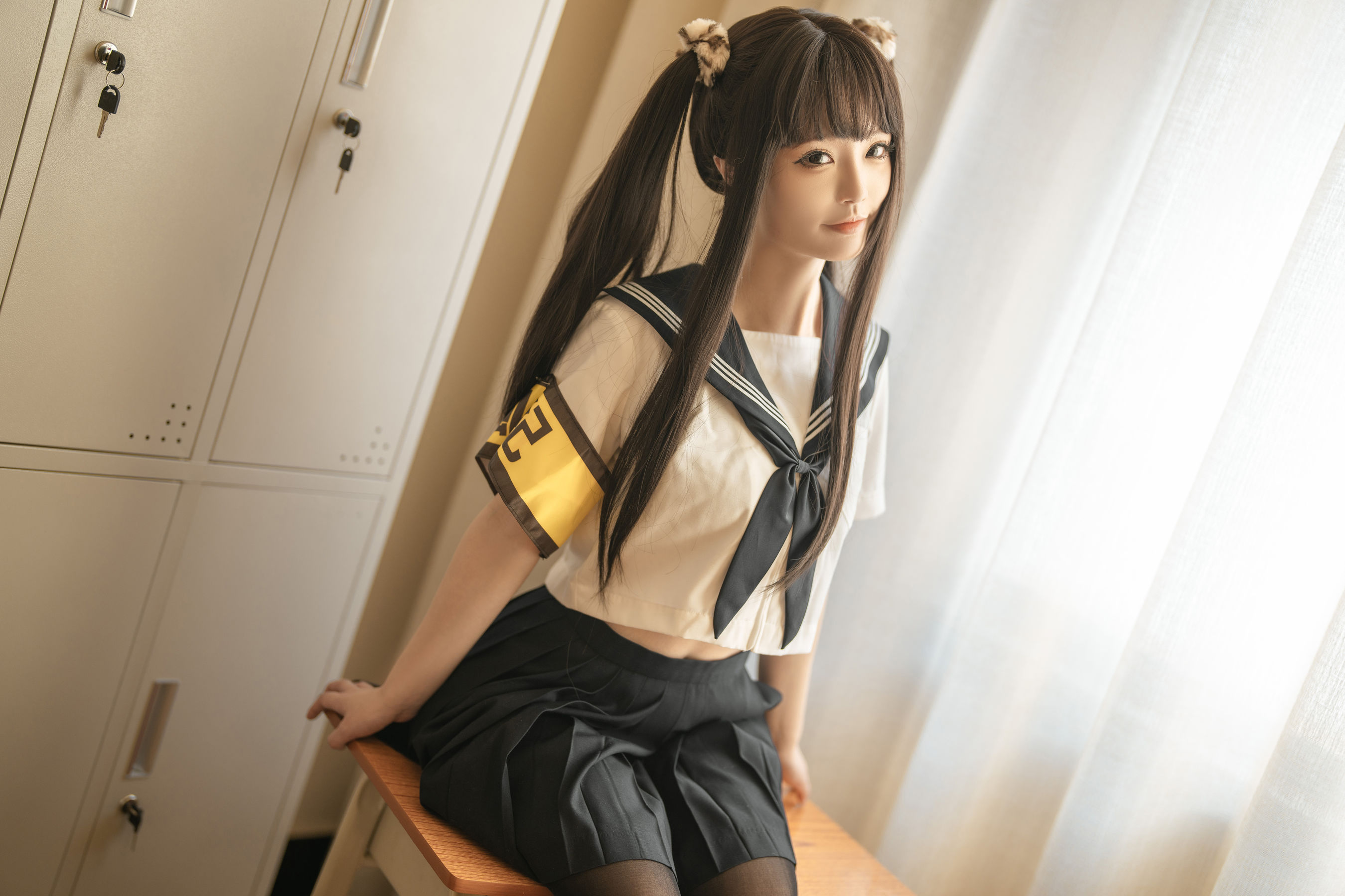 [福利COS] 桃良阿宅 - 教室jk
