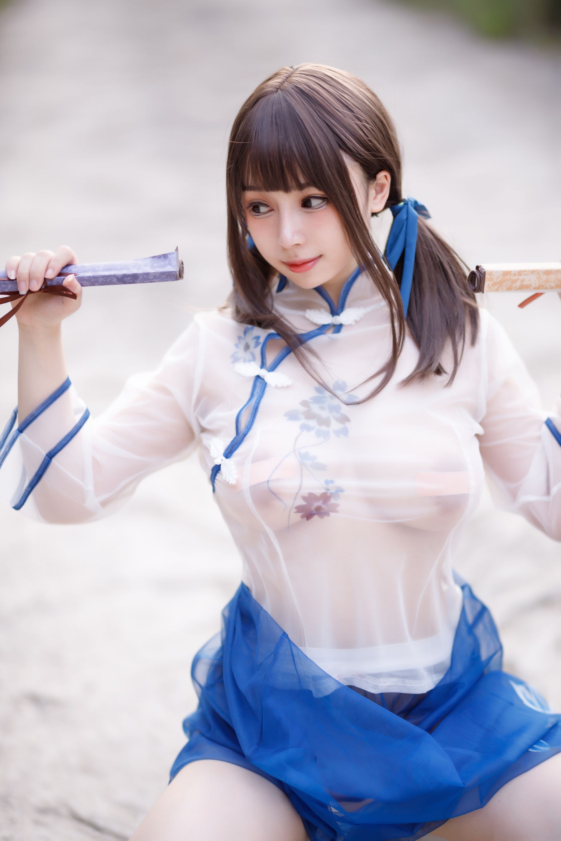 [福利COS] 胡桃猫Kurumineko - 乡野小娇妻