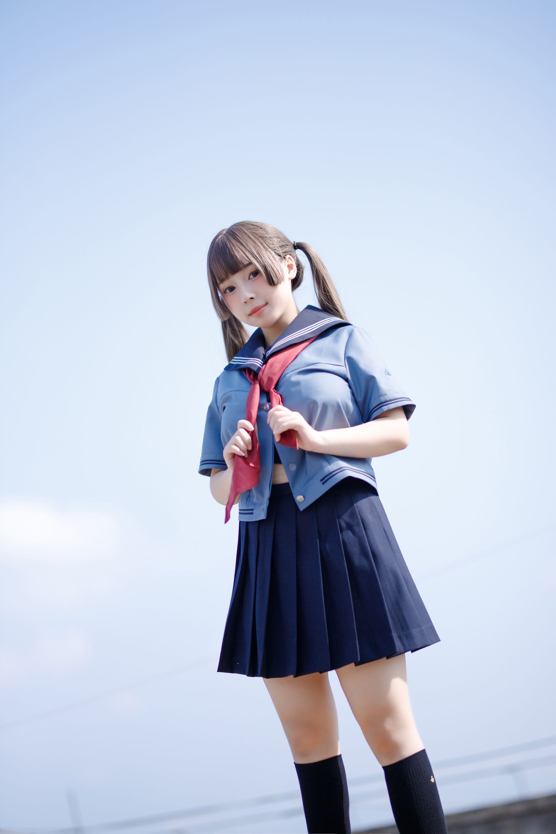 [福利COS] 胡桃猫Kurumineko - 天台的爱之告白