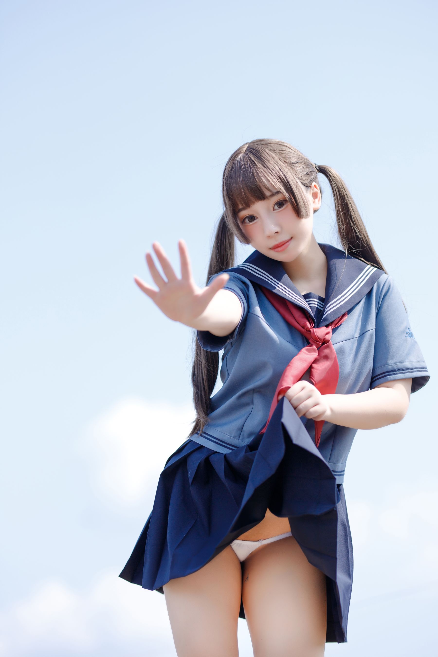 [福利COS] 胡桃猫Kurumineko - 天台的爱之告白