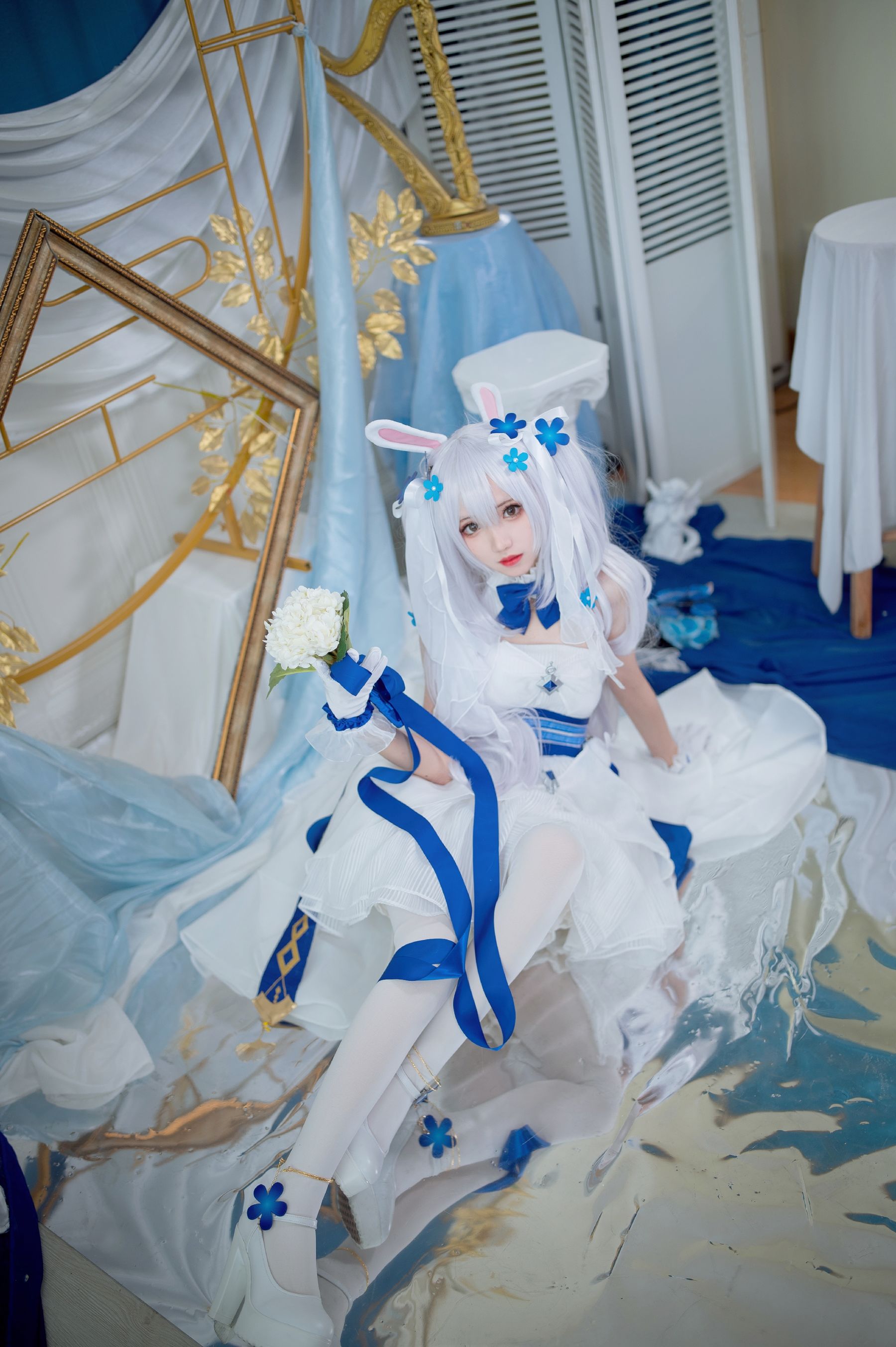[福利COS] 花柒Hana - 拉菲花嫁