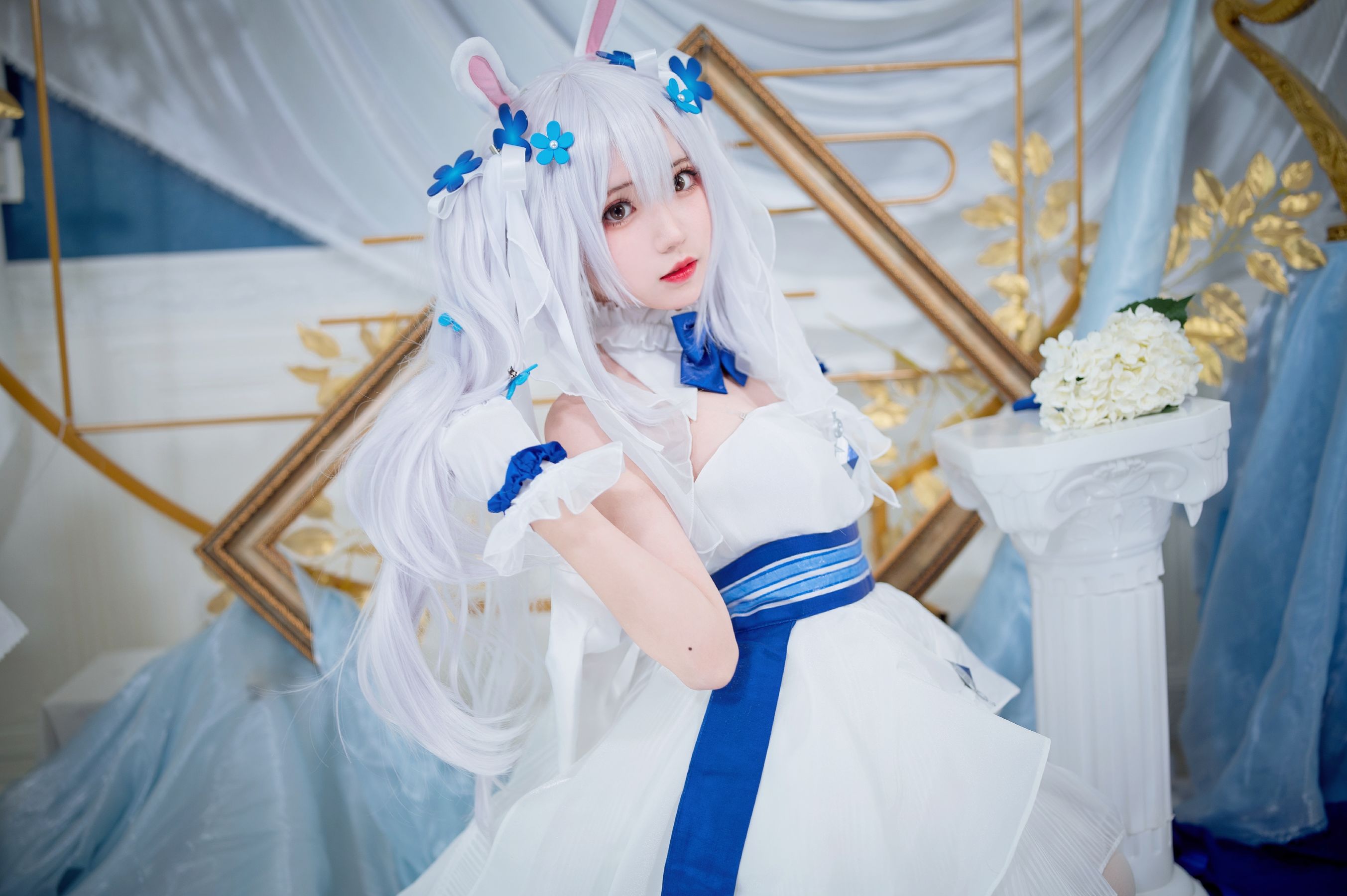[福利COS] 花柒Hana - 拉菲花嫁