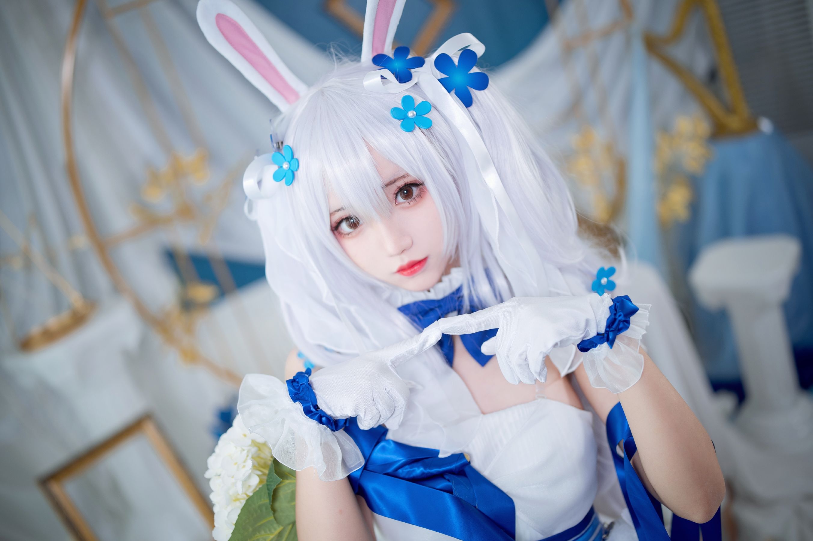 [福利COS] 花柒Hana - 拉菲花嫁