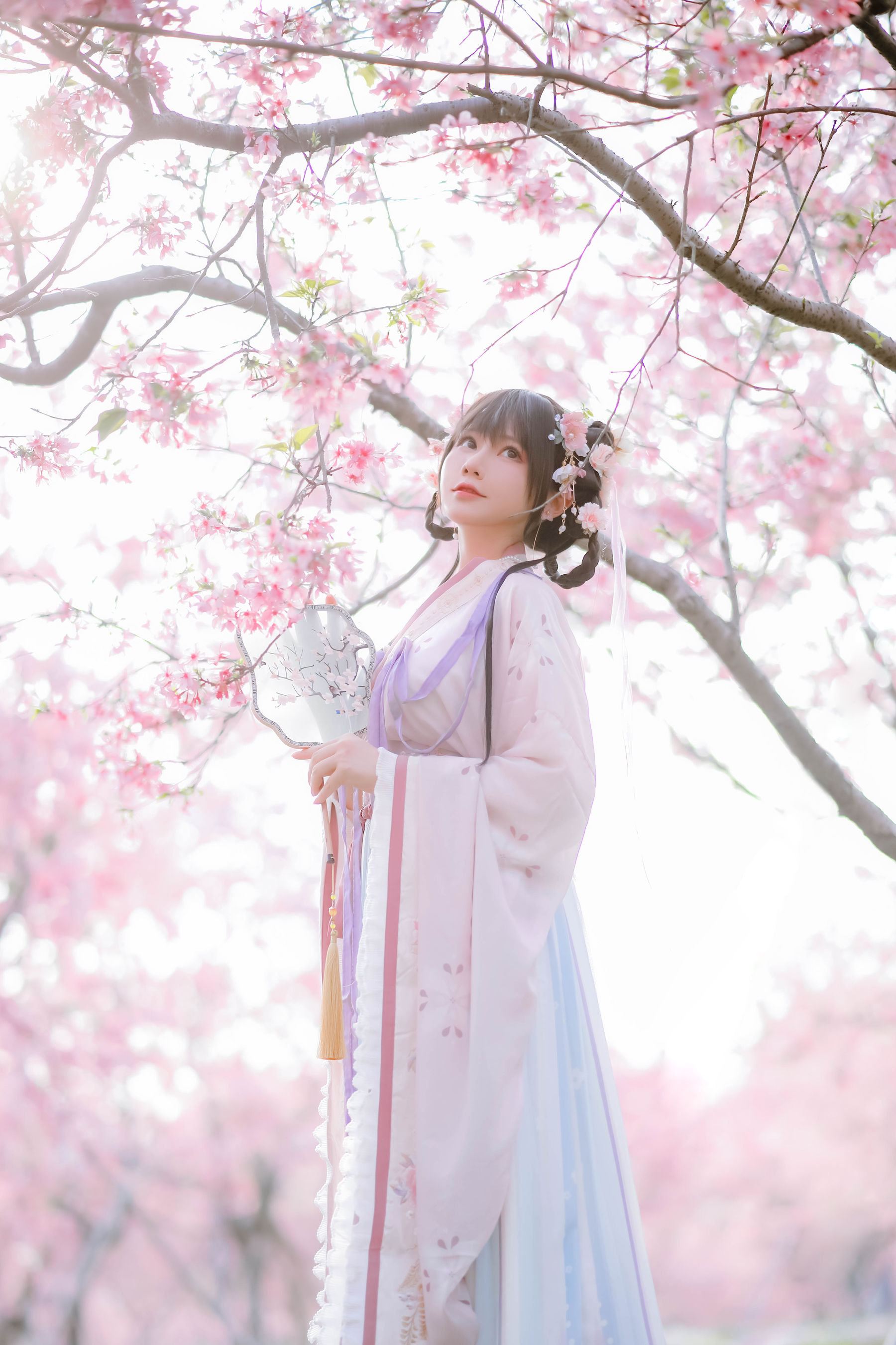 [福利COS] 萌妹子Nyako喵子 - 樱花汉服 花神祈愿