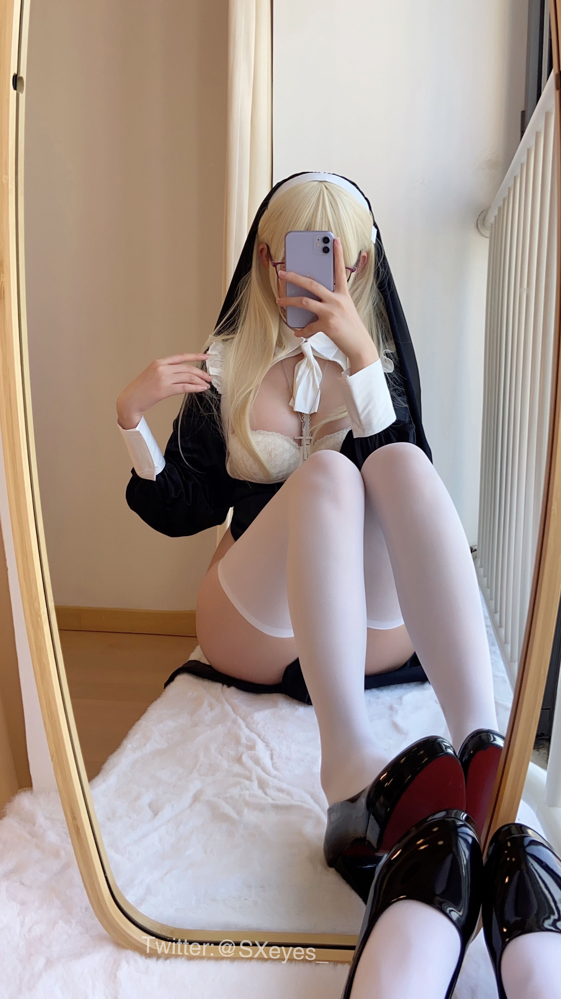 [福利COS] 萌妹子眼酱大魔王w - 修女