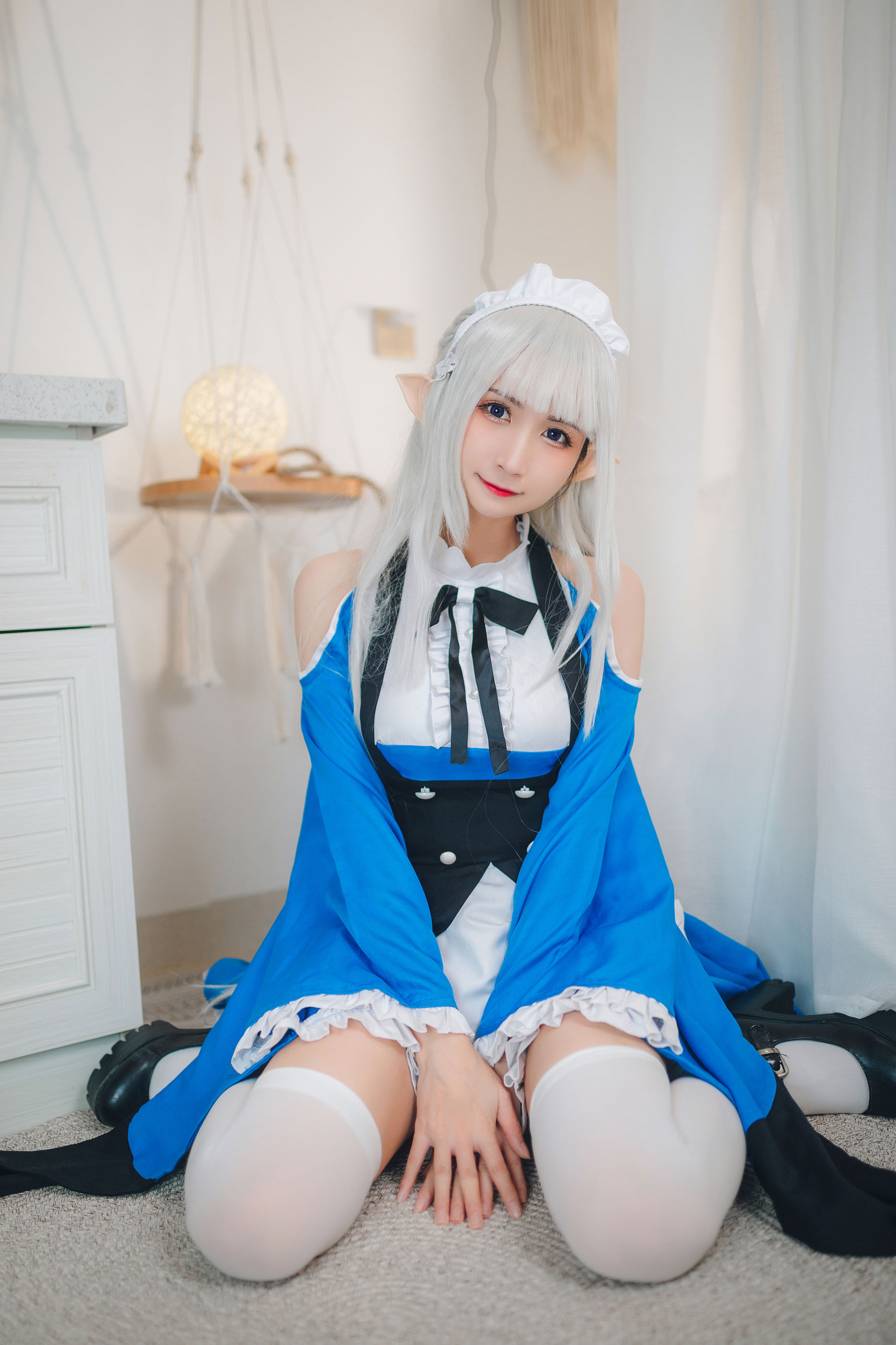 [福利COS] 贝儿酱Miki - 艾米莉亚女仆