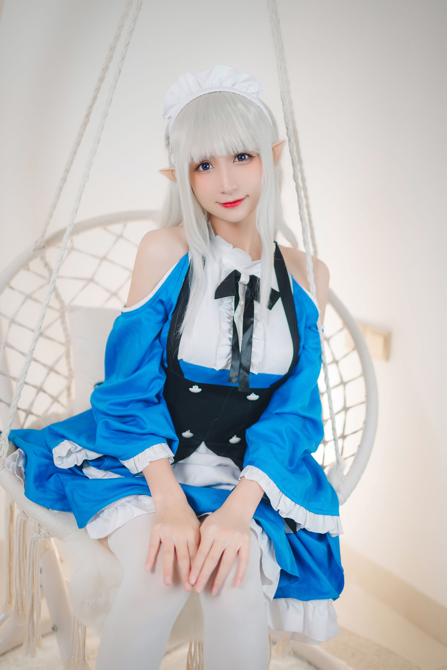 [福利COS] 贝儿酱Miki - 艾米莉亚女仆