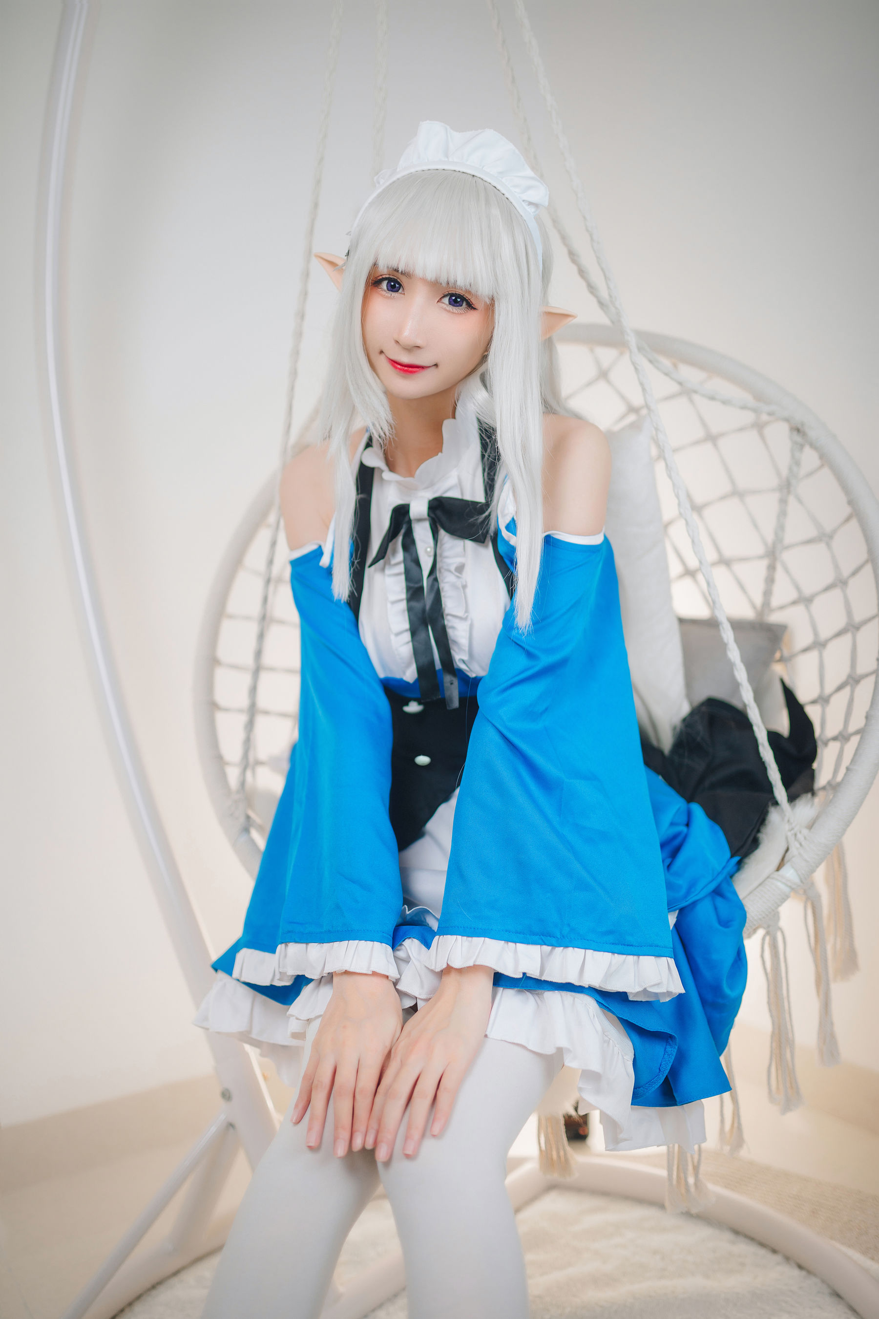 [福利COS] 贝儿酱Miki - 艾米莉亚女仆