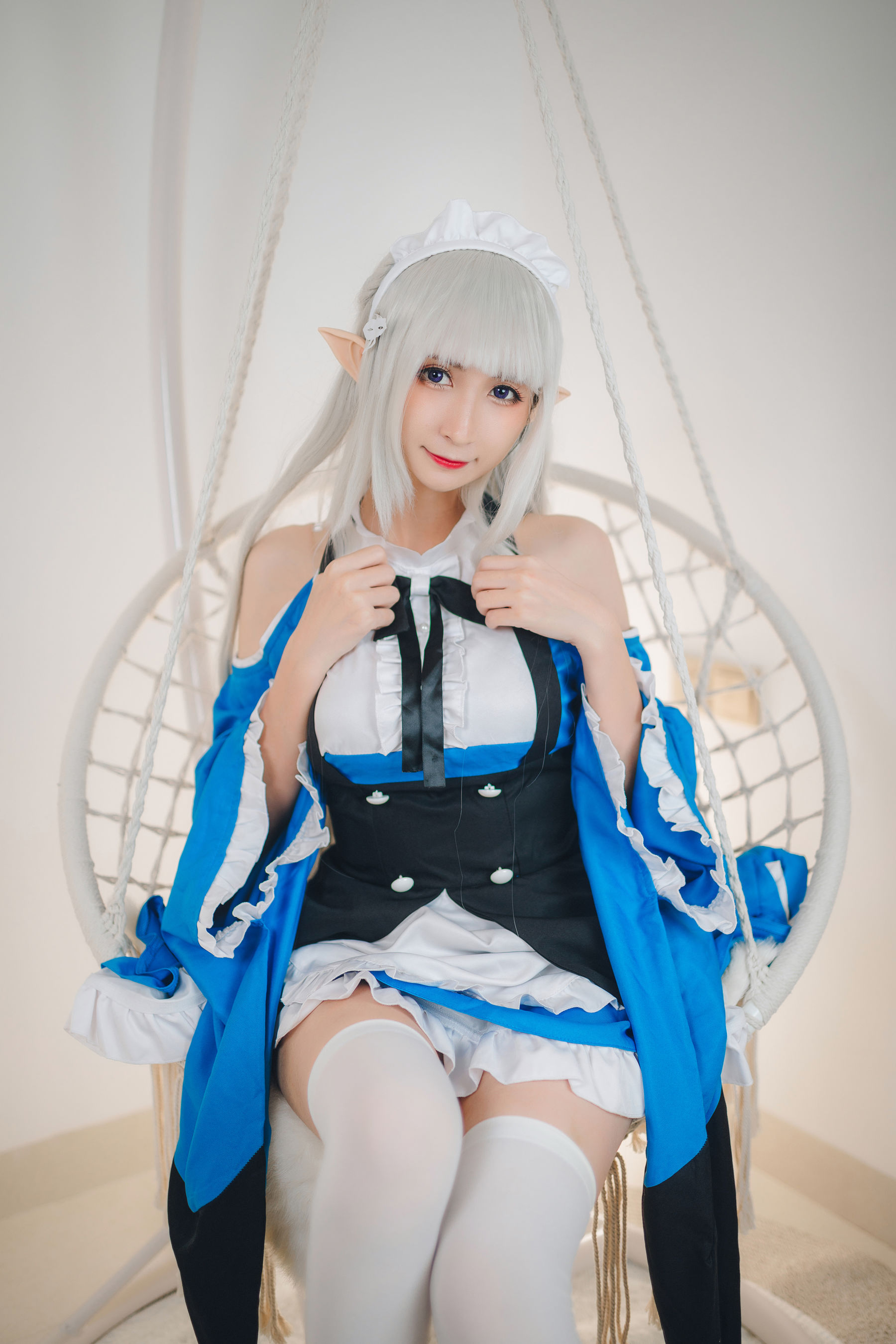 [福利COS] 贝儿酱Miki - 艾米莉亚女仆
