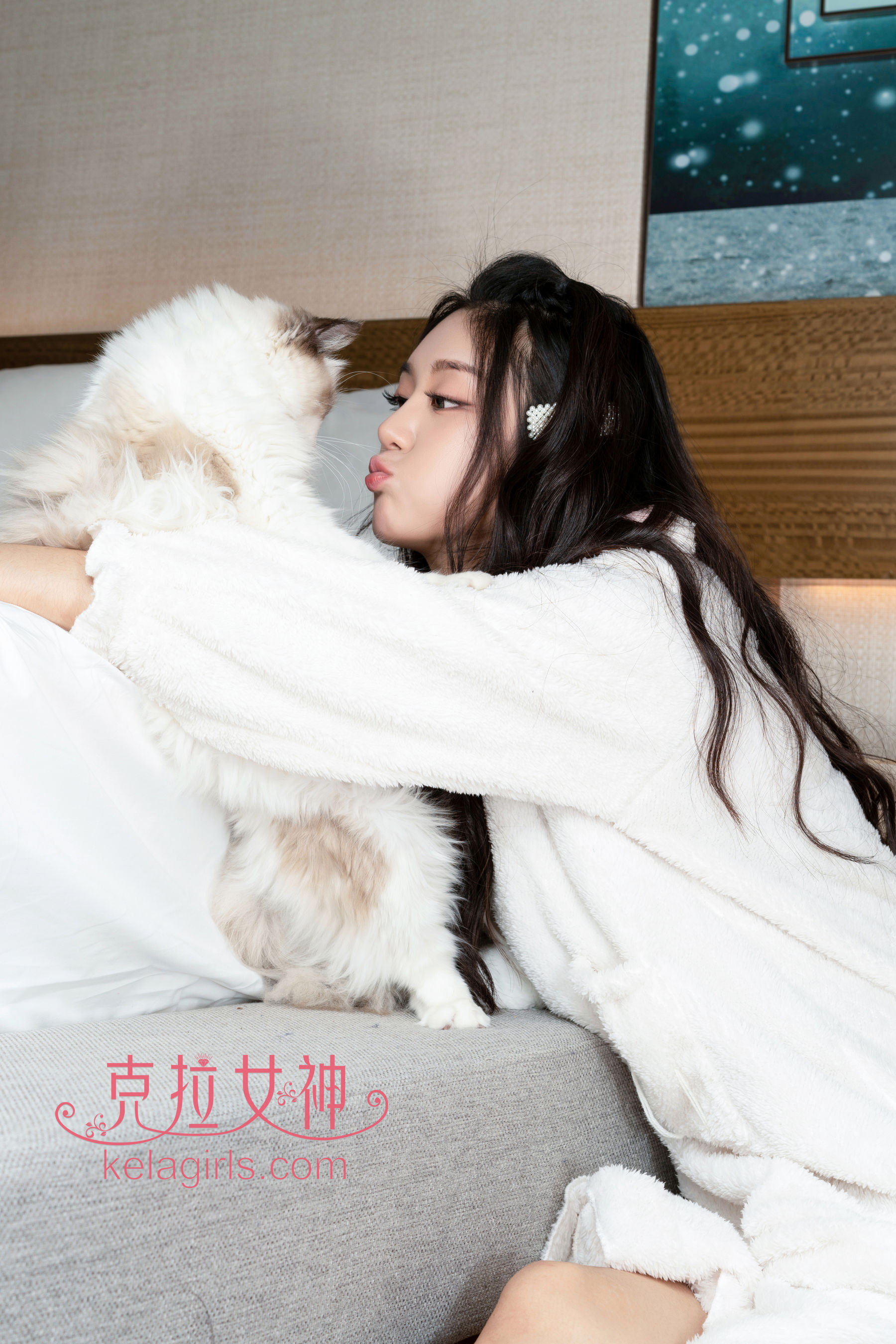 [Kelagirls]克拉女神  汤怡 她与她的猫