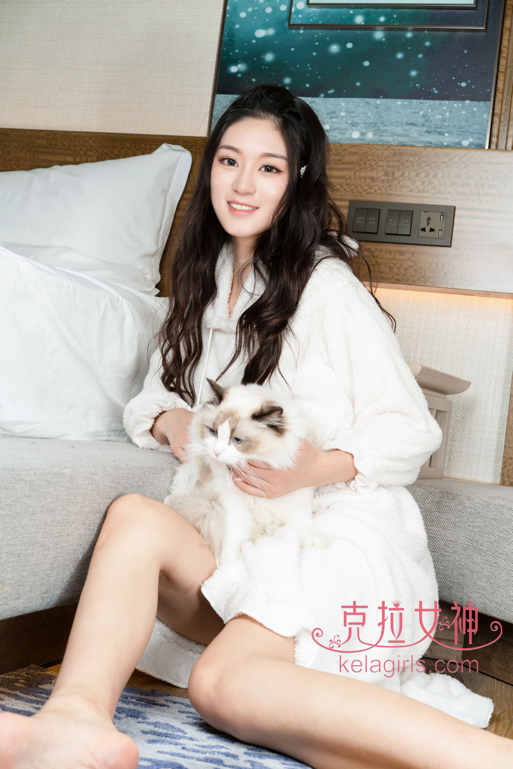 [Kelagirls]克拉女神  汤怡 她与她的猫