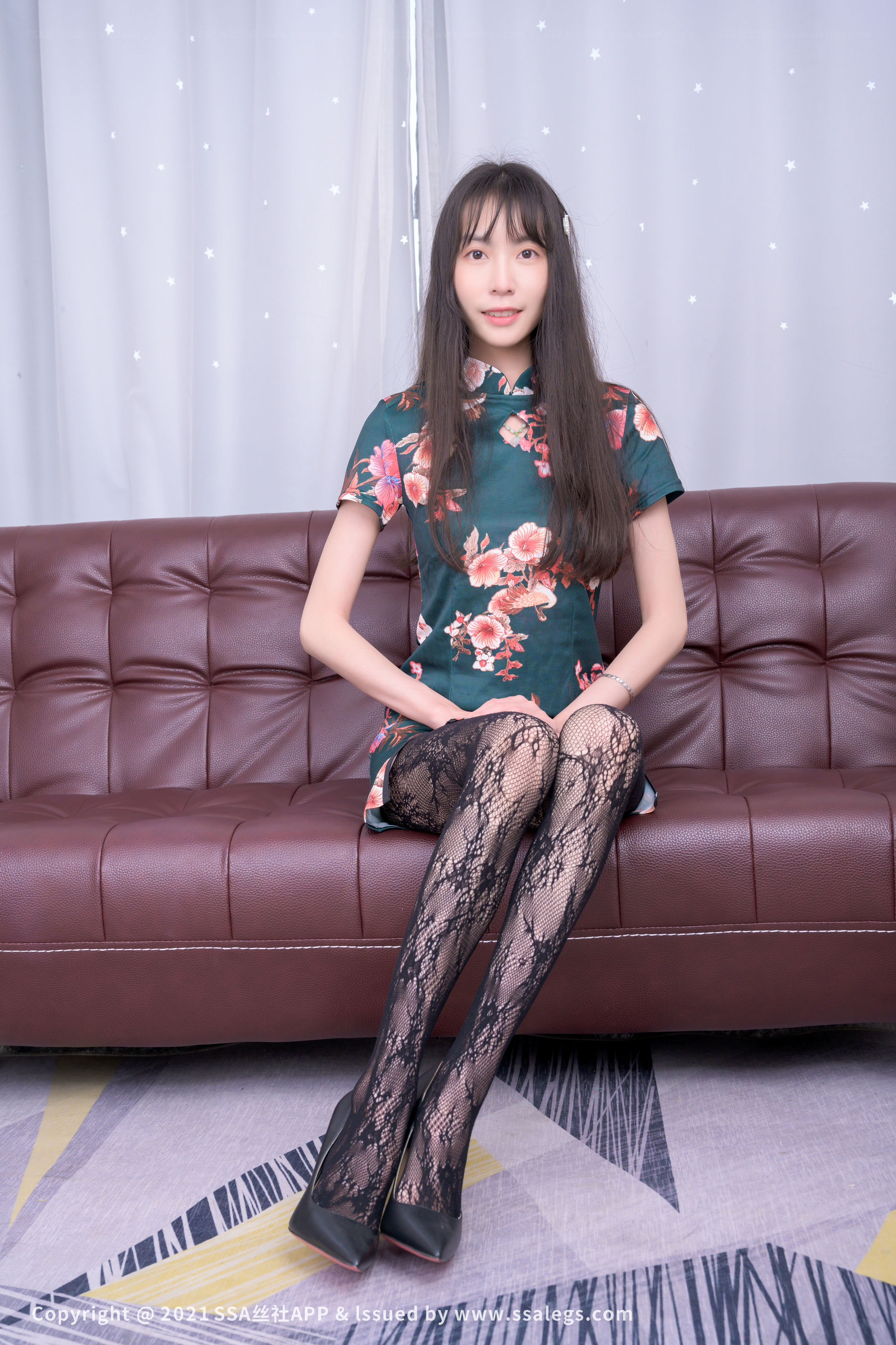[丝社SSA]超清写真 No.744 模特团团的黑色网袜（上）