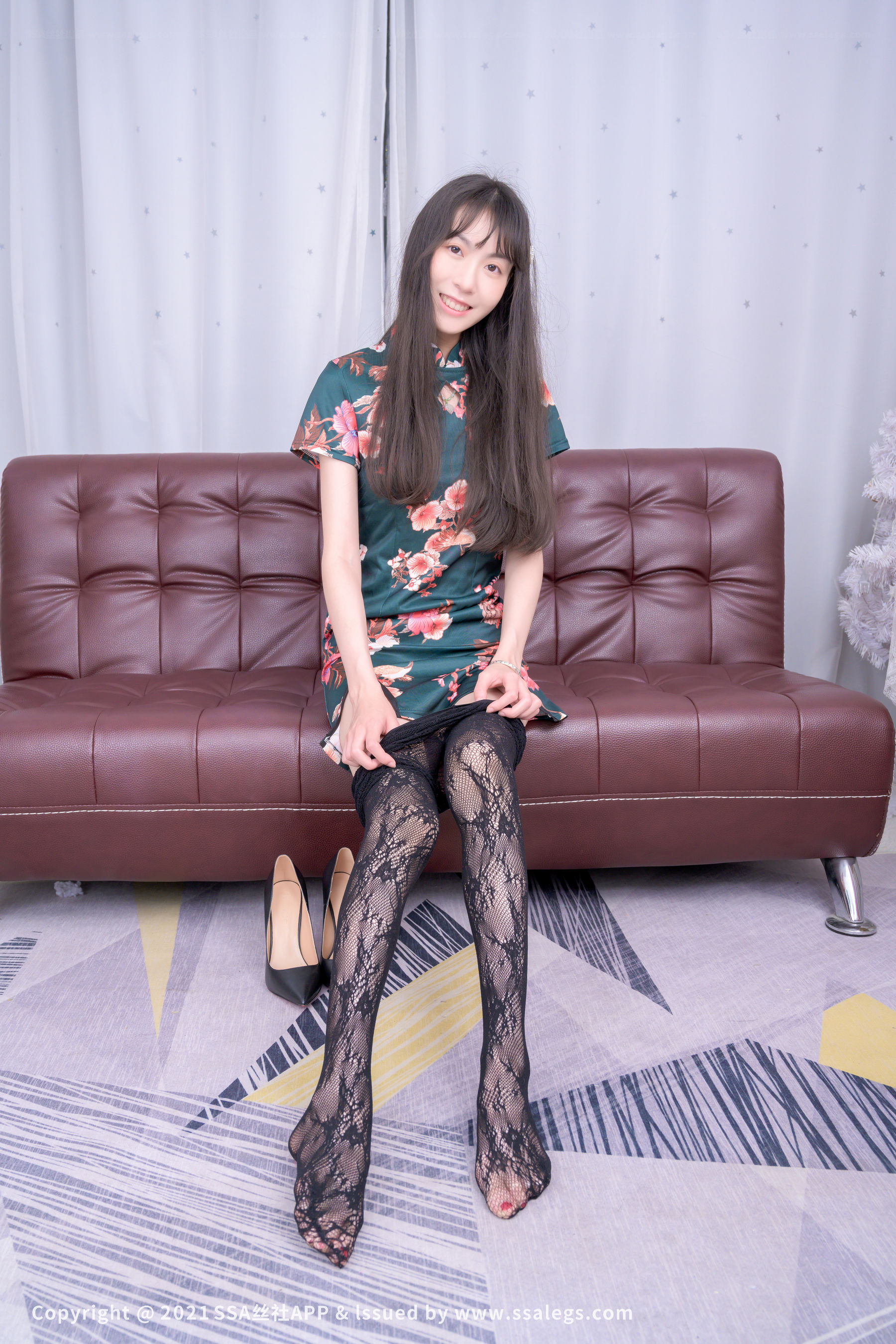 [丝社SSA]超清写真 No.745 模特团团的黑丝网袜（下）