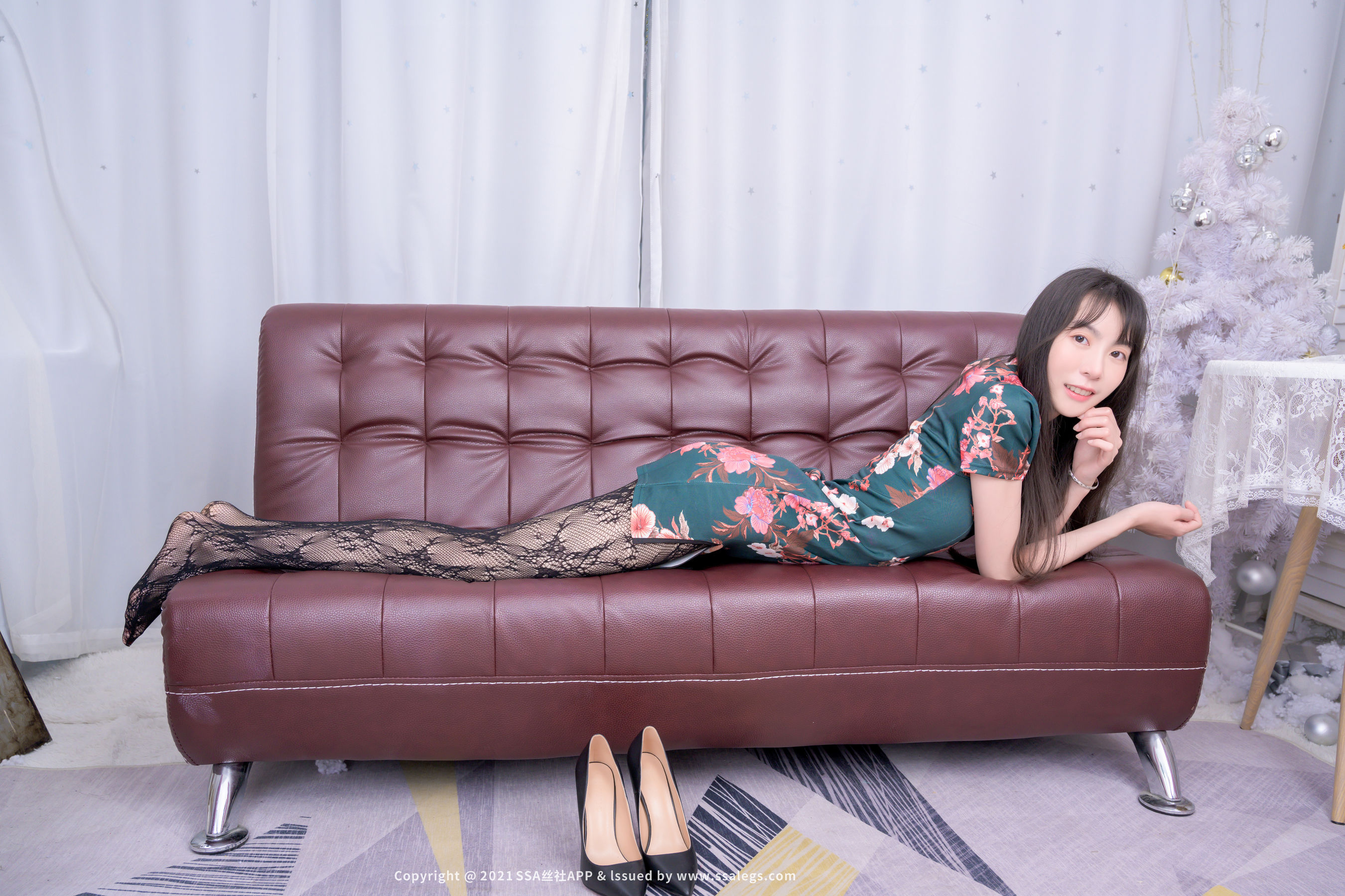 [丝社SSA]超清写真 No.745 模特团团的黑丝网袜（下）