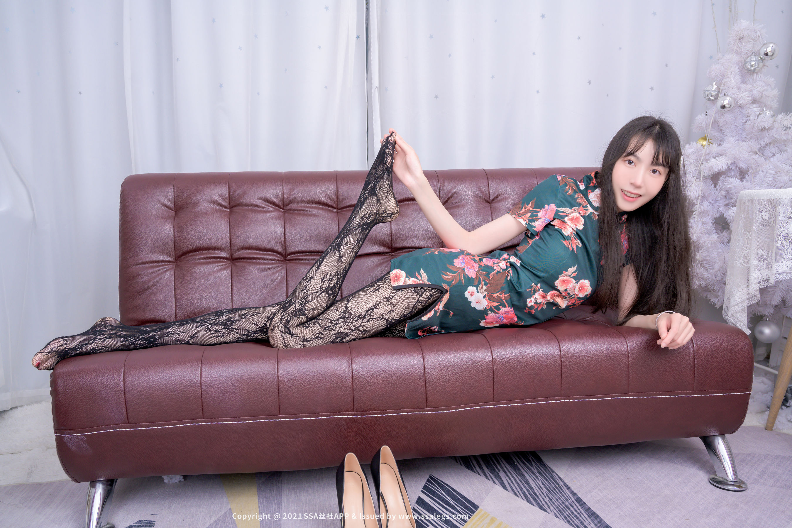 [丝社SSA]超清写真 No.745 模特团团的黑丝网袜（下）