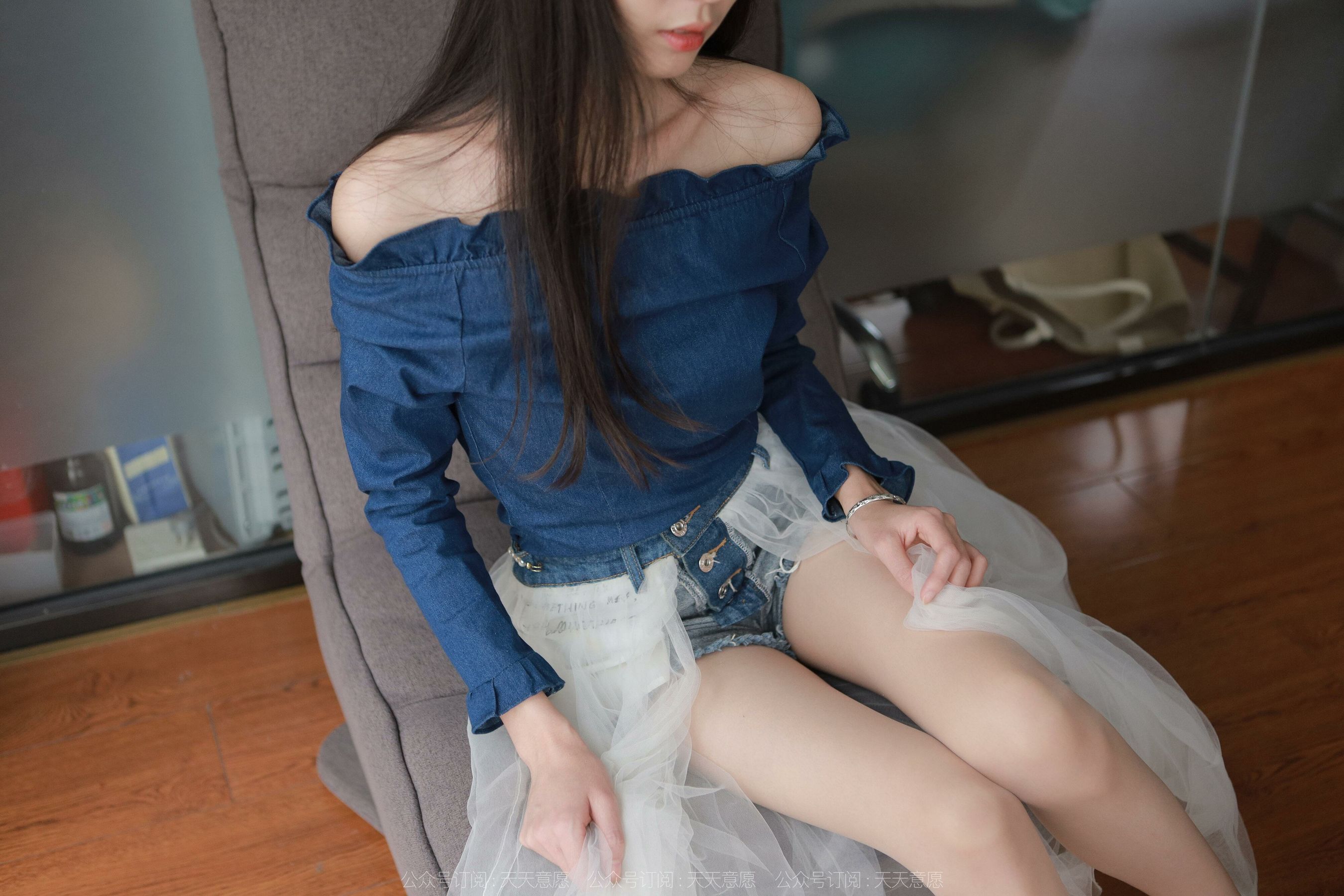 [异思趣向IESS] 模特：团团《长腿白纱》