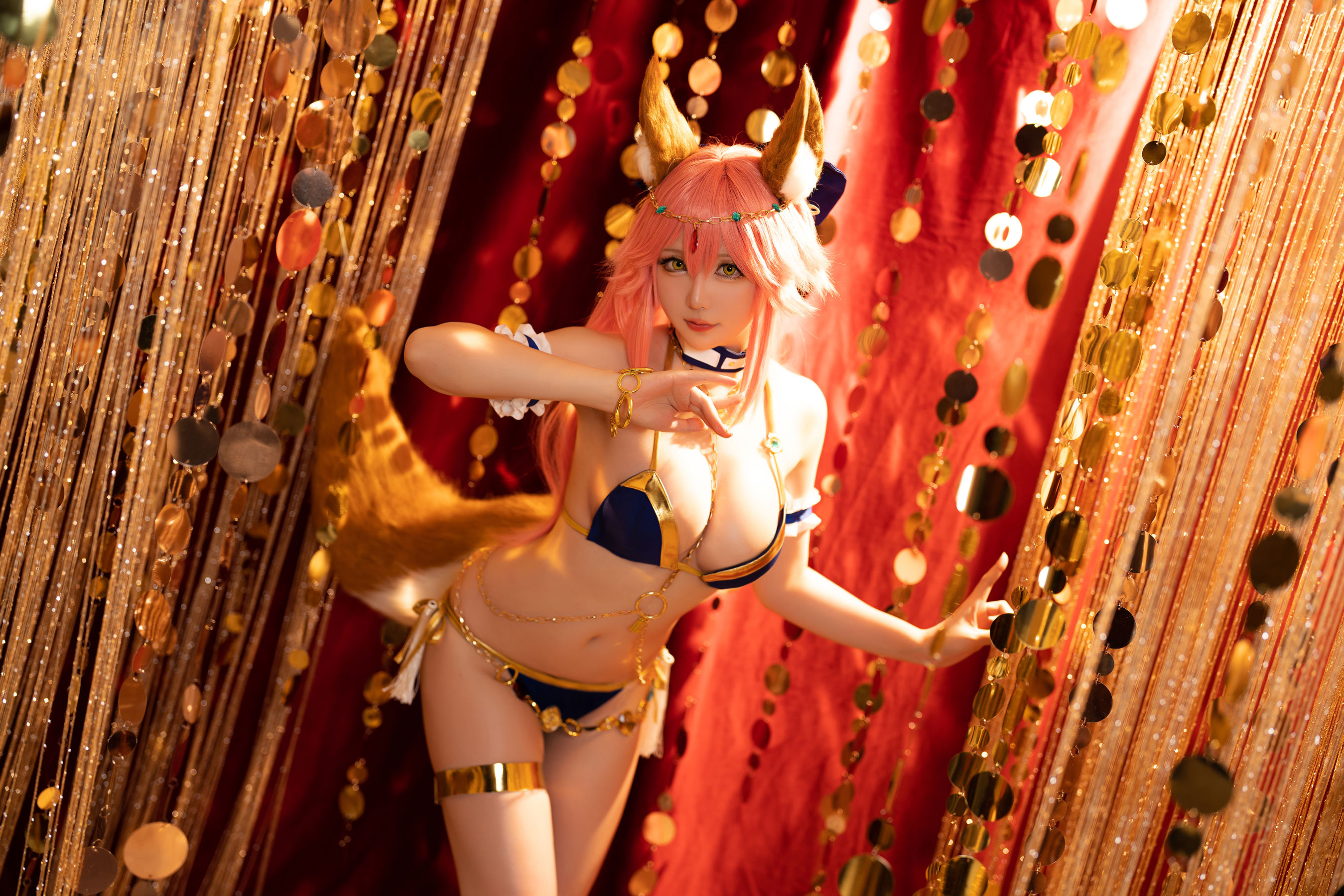 [网红COSER] Coser小姐姐星之迟迟 - 玉藻前舞娘