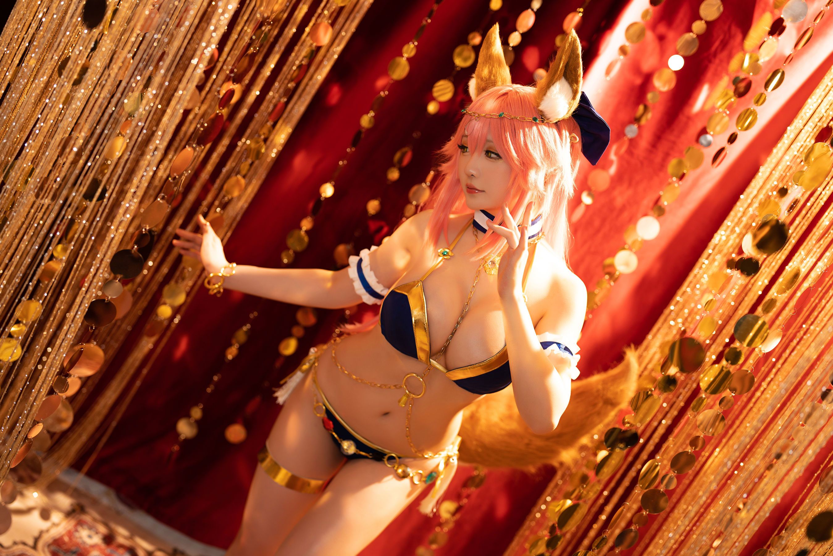 [网红COSER] Coser小姐姐星之迟迟 - 玉藻前舞娘