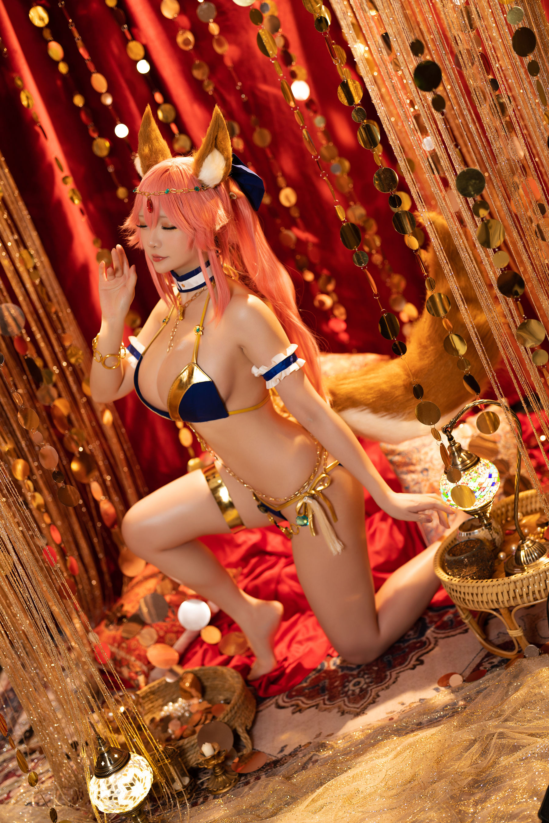 [网红COSER] Coser小姐姐星之迟迟 - 玉藻前舞娘