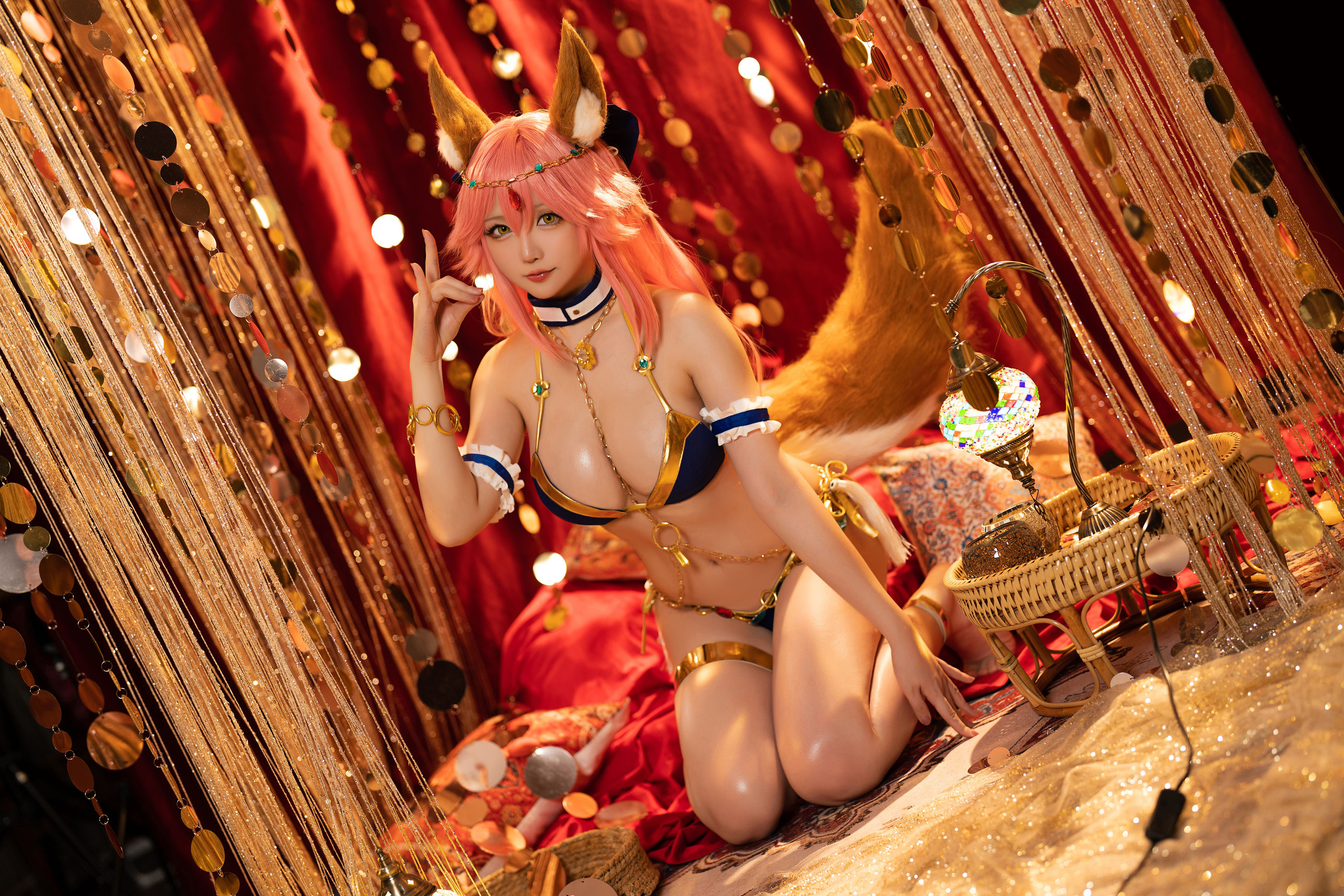 [网红COSER] Coser小姐姐星之迟迟 - 玉藻前舞娘