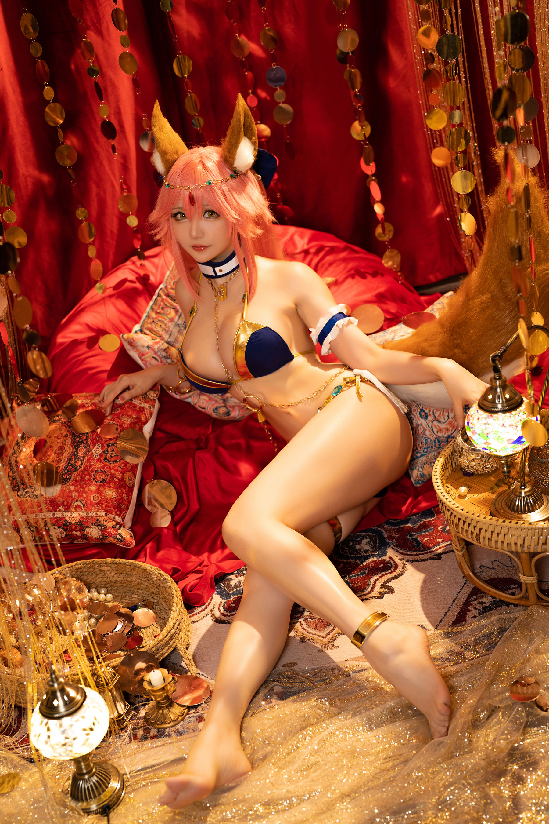[网红COSER] Coser小姐姐星之迟迟 - 玉藻前舞娘