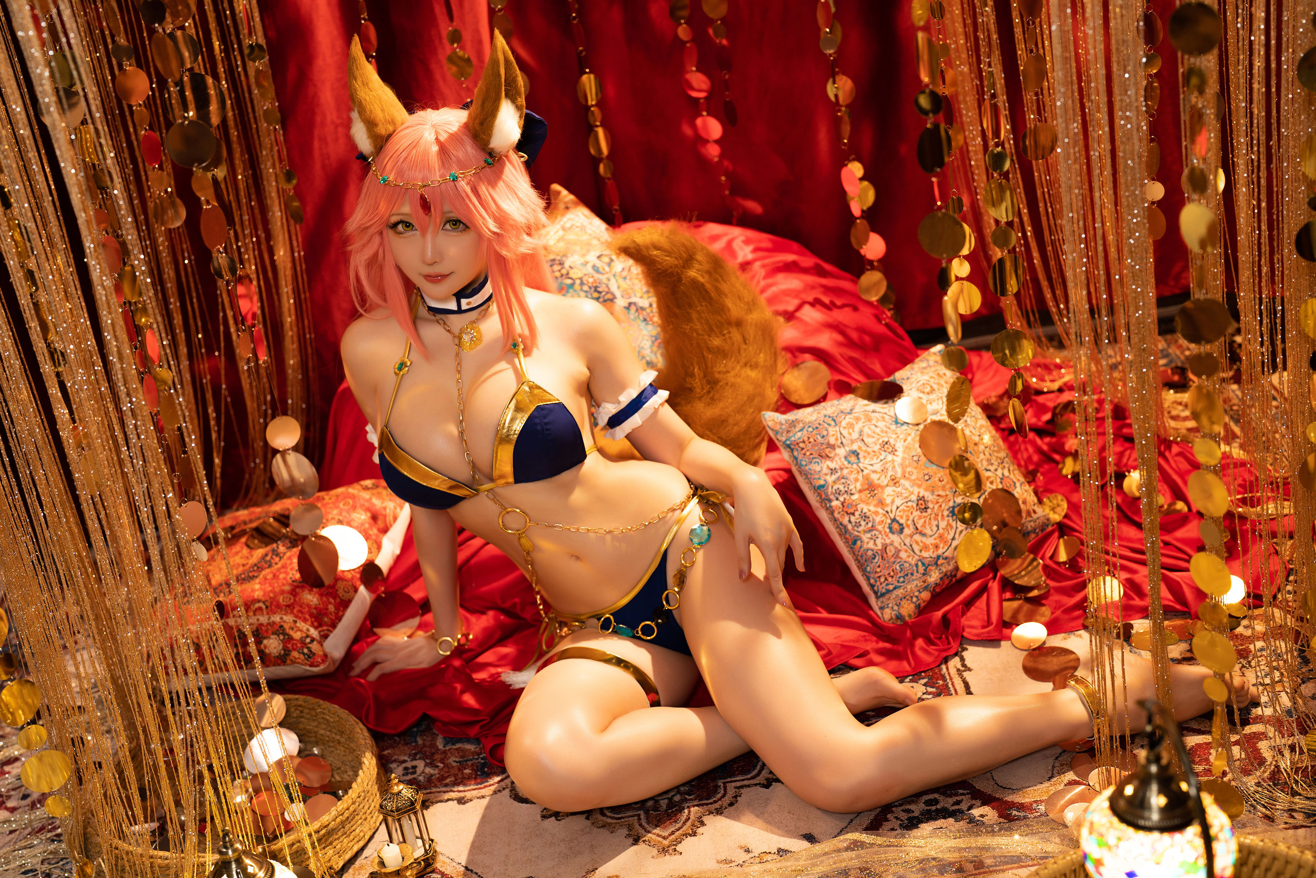 [网红COSER] Coser小姐姐星之迟迟 - 玉藻前舞娘