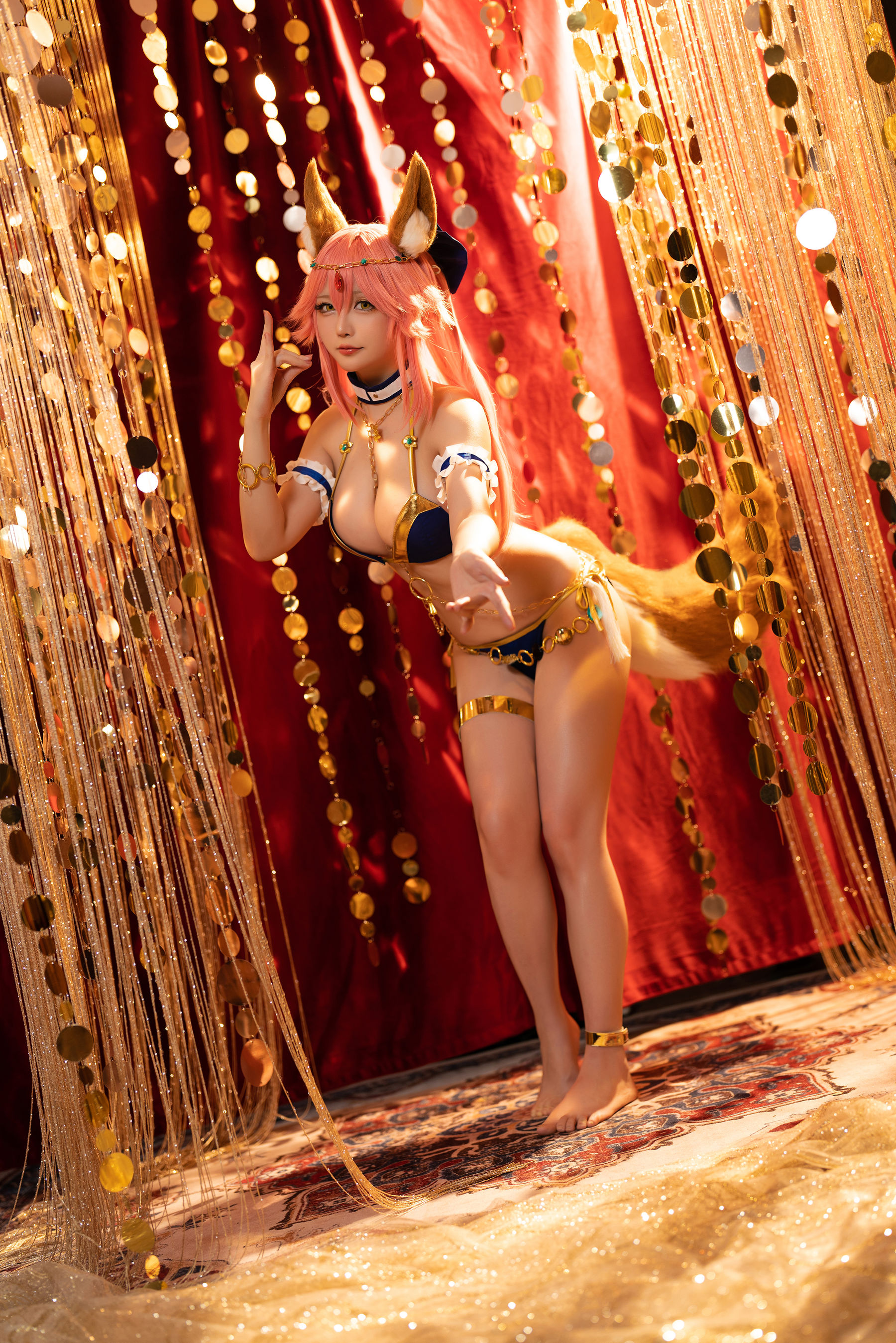 [网红COSER] Coser小姐姐星之迟迟 - 玉藻前舞娘