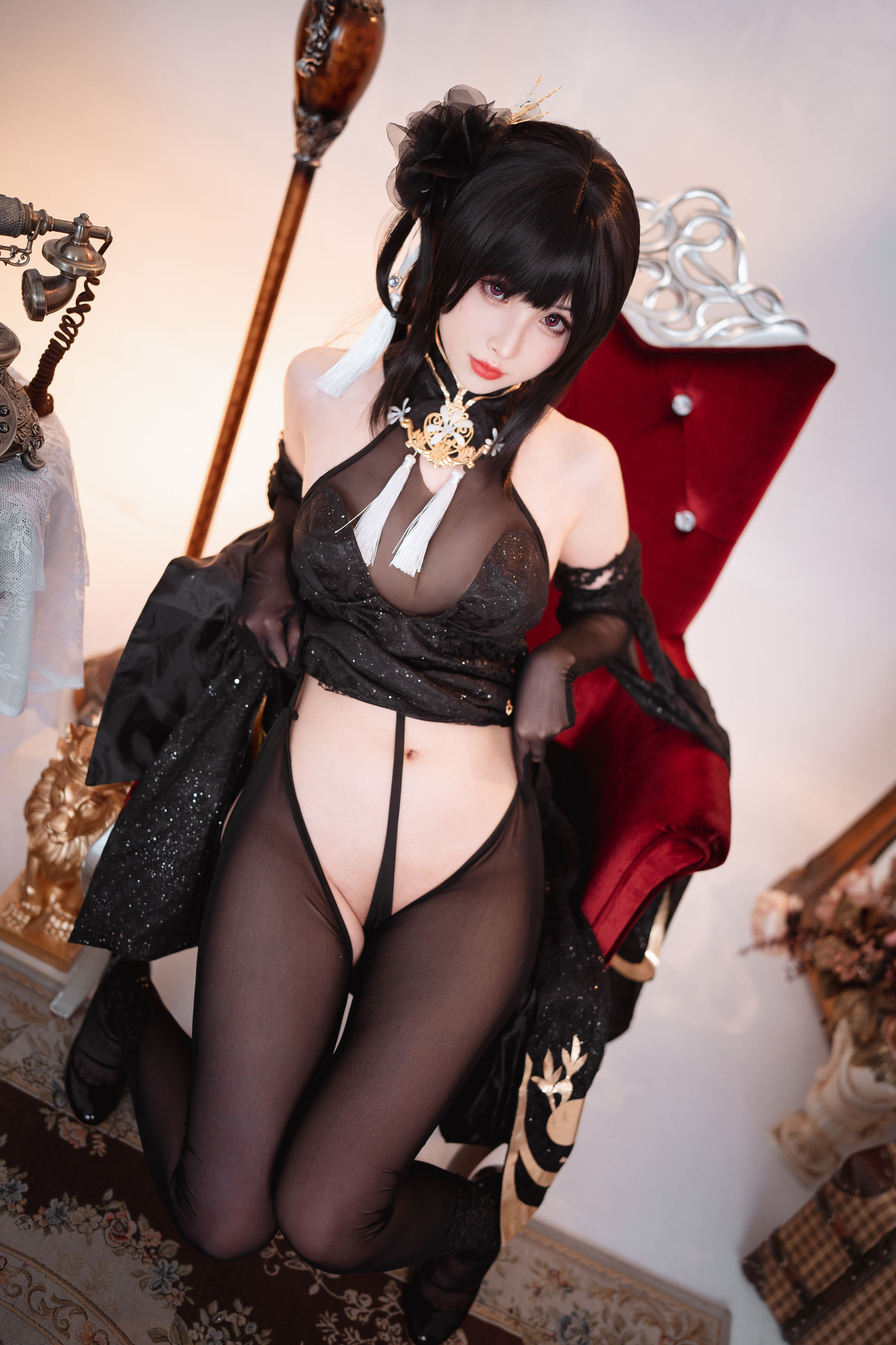 [网红COSER] COS福利rioko凉凉子&面饼仙儿 - 黑白镇海