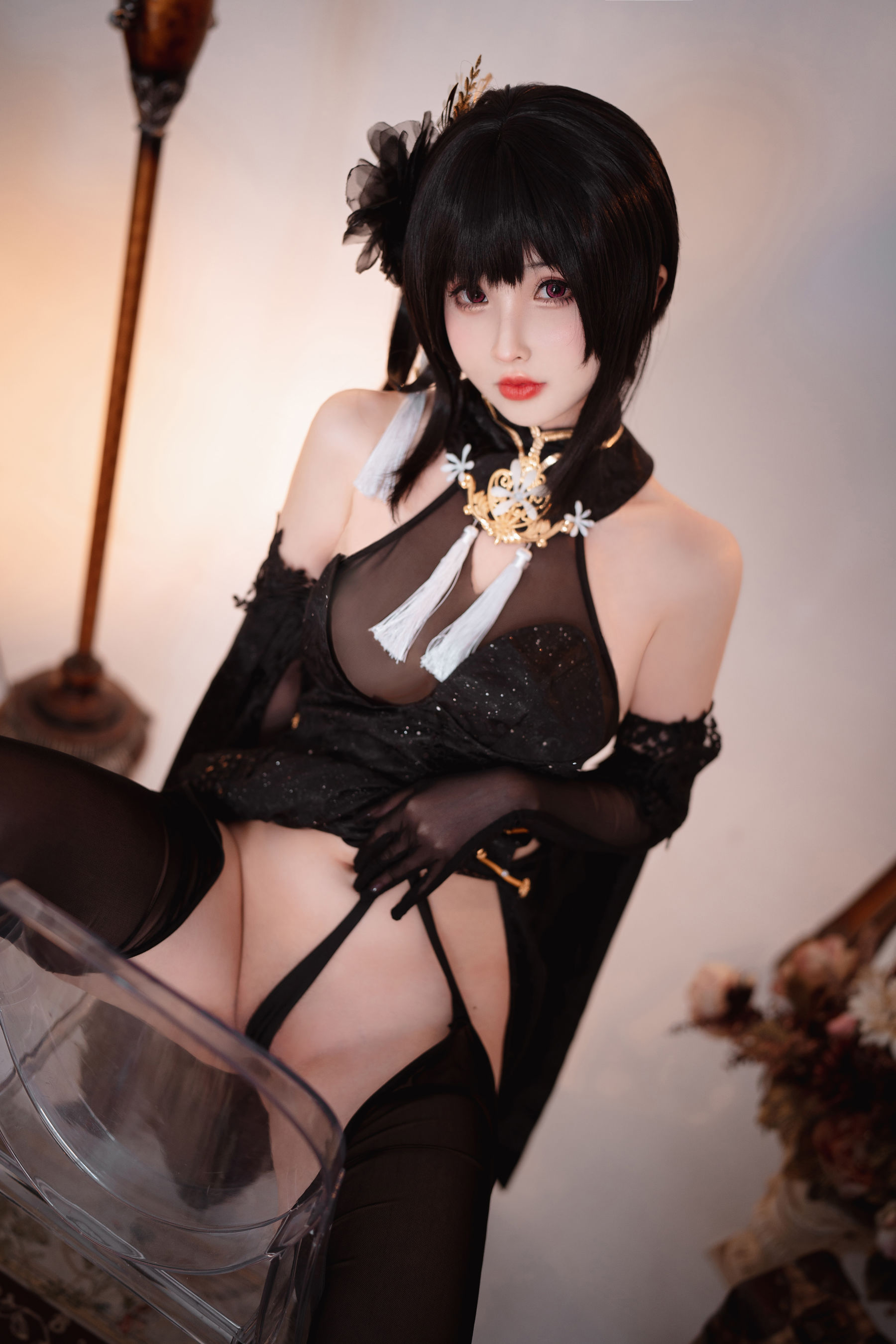 [网红COSER] COS福利rioko凉凉子&面饼仙儿 - 黑白镇海