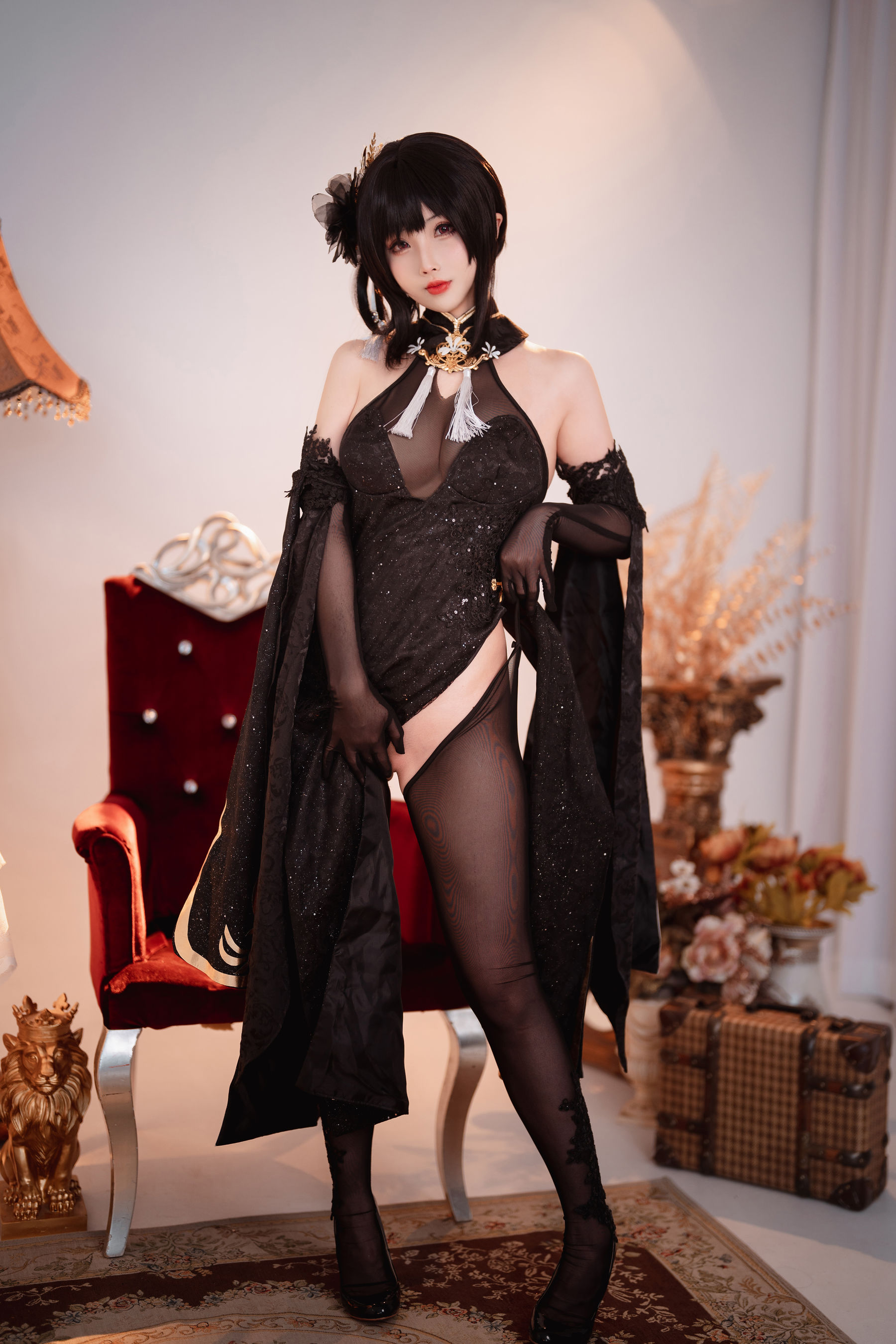 [网红COSER] COS福利rioko凉凉子&面饼仙儿 - 黑白镇海